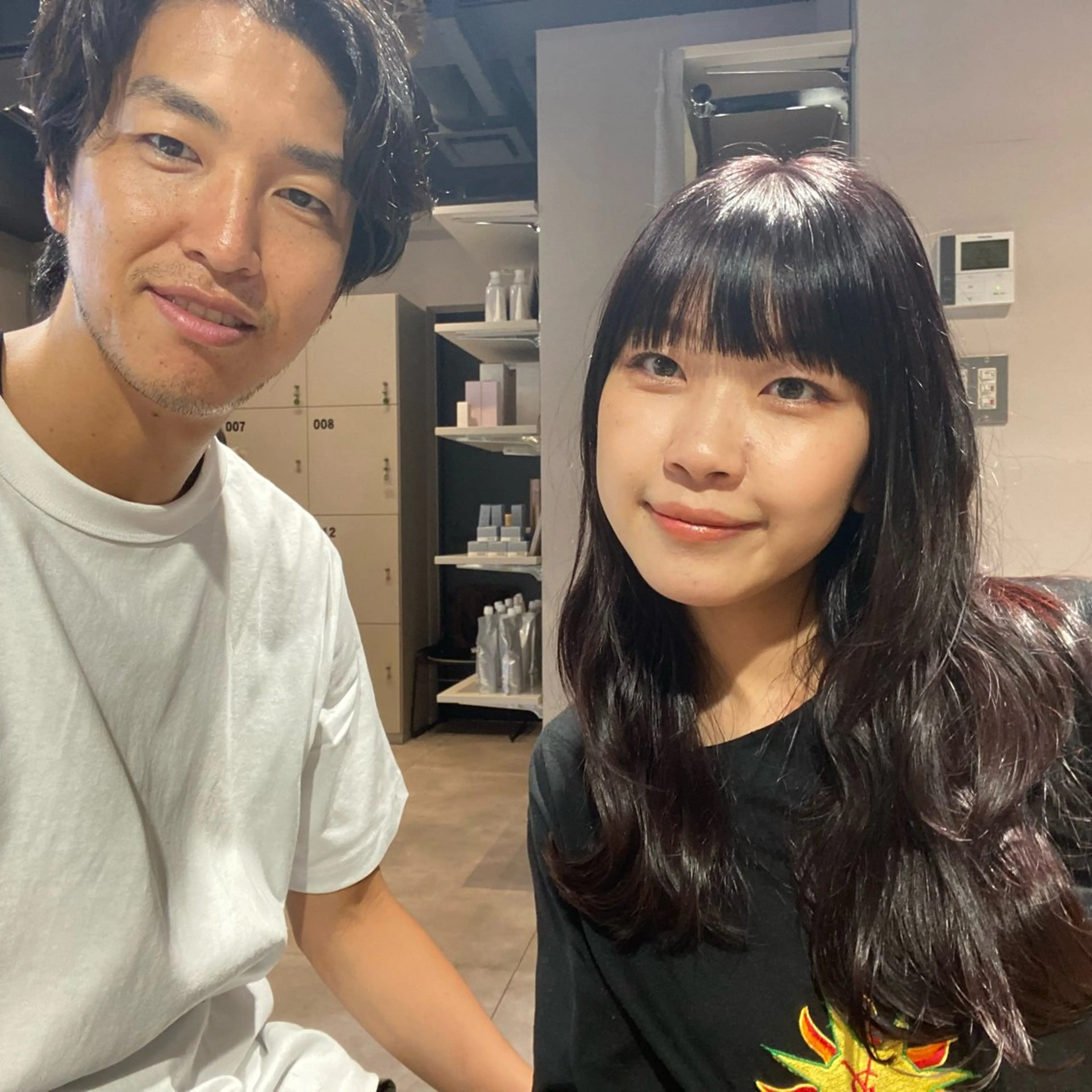 ミディアム ミディアムパーマ ハイライト 髪質改善 レイヤーカット カット ヘアカラー トリートメント また会いたくなる 美容師【KENTA】のヘアスタイル