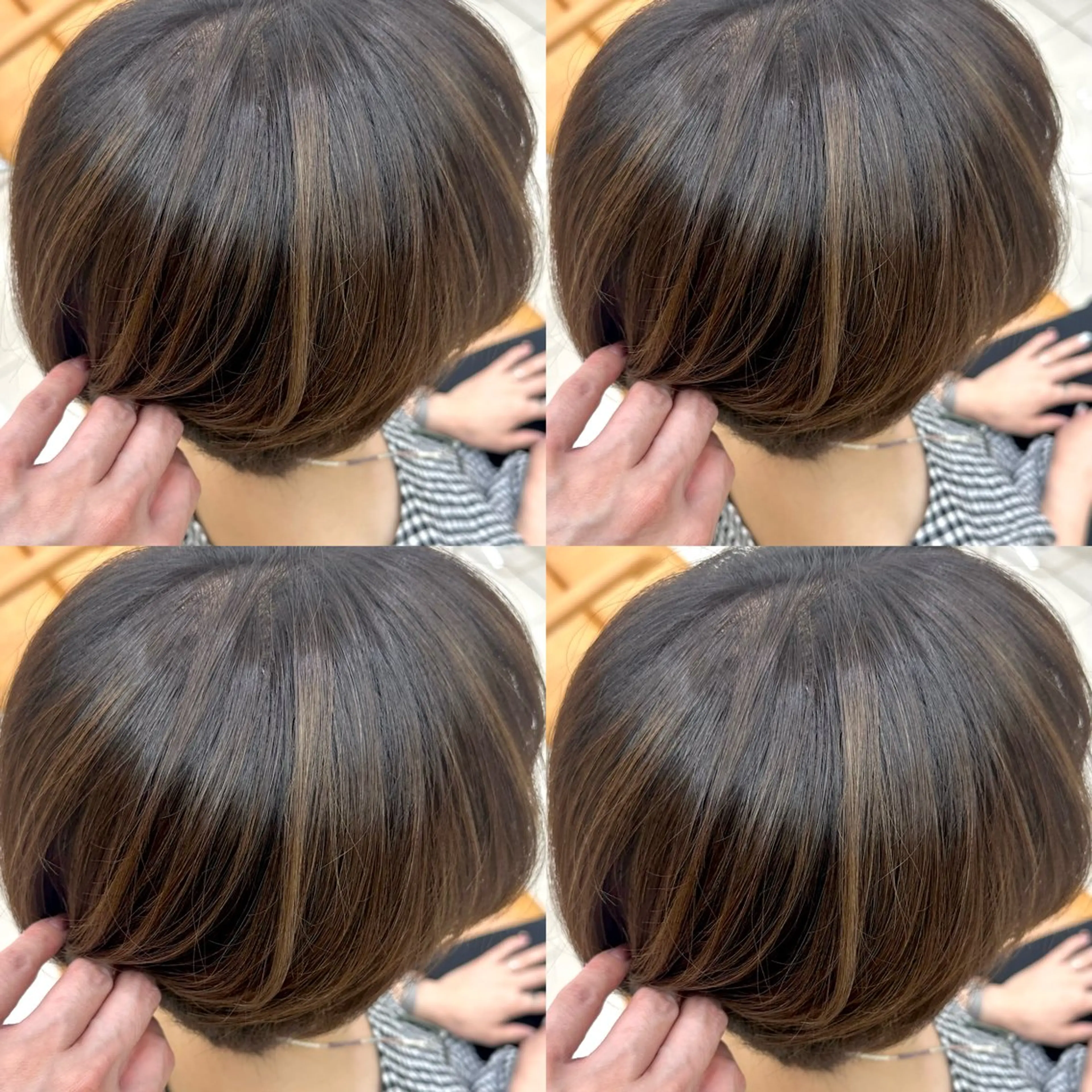 ショート カラー カット ヘアカラー 髪質改善× 白髪ぼかし溝江のヘアスタイル