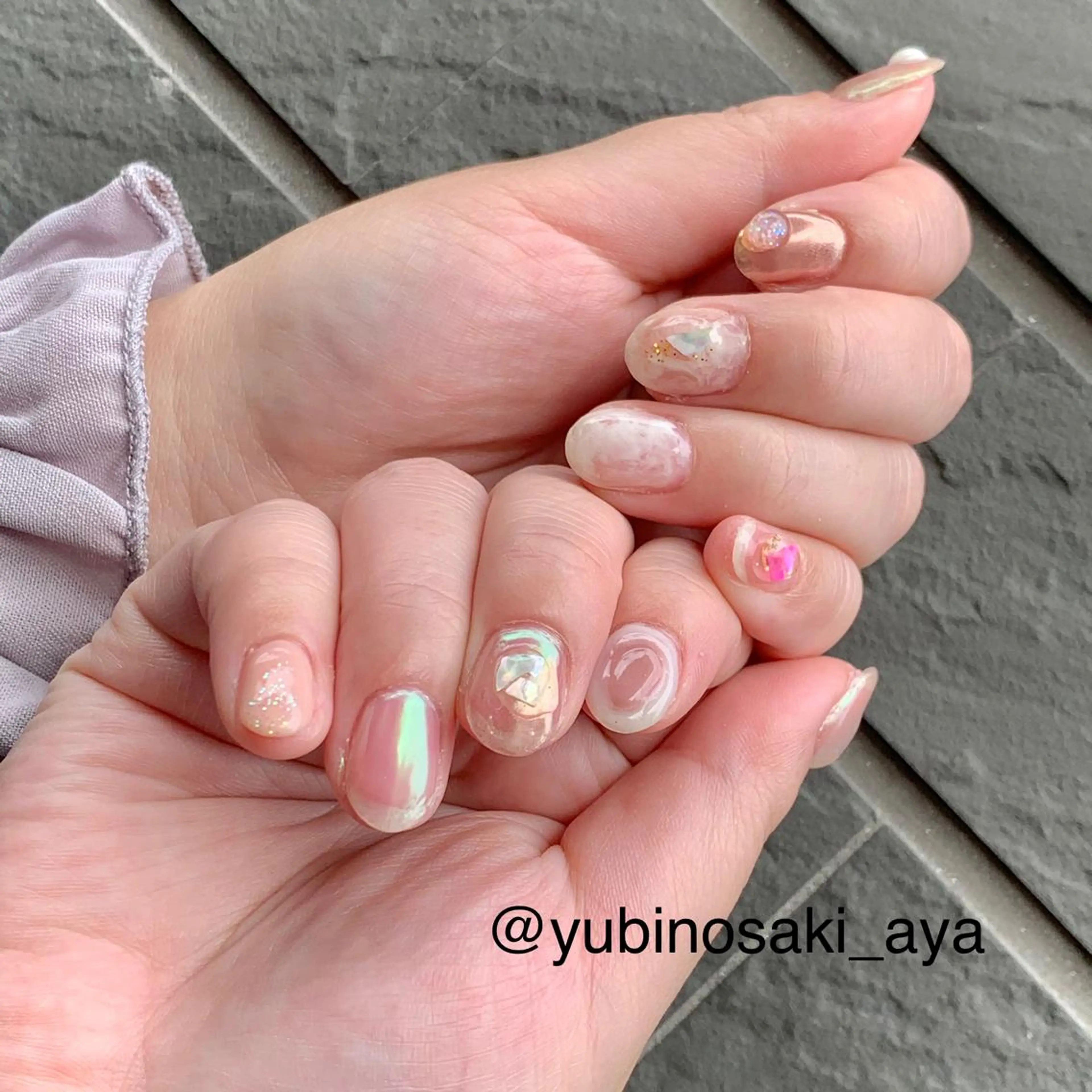 ネイル ゆびノさき茨木店 ニュアンス/アートのネイルデザイン