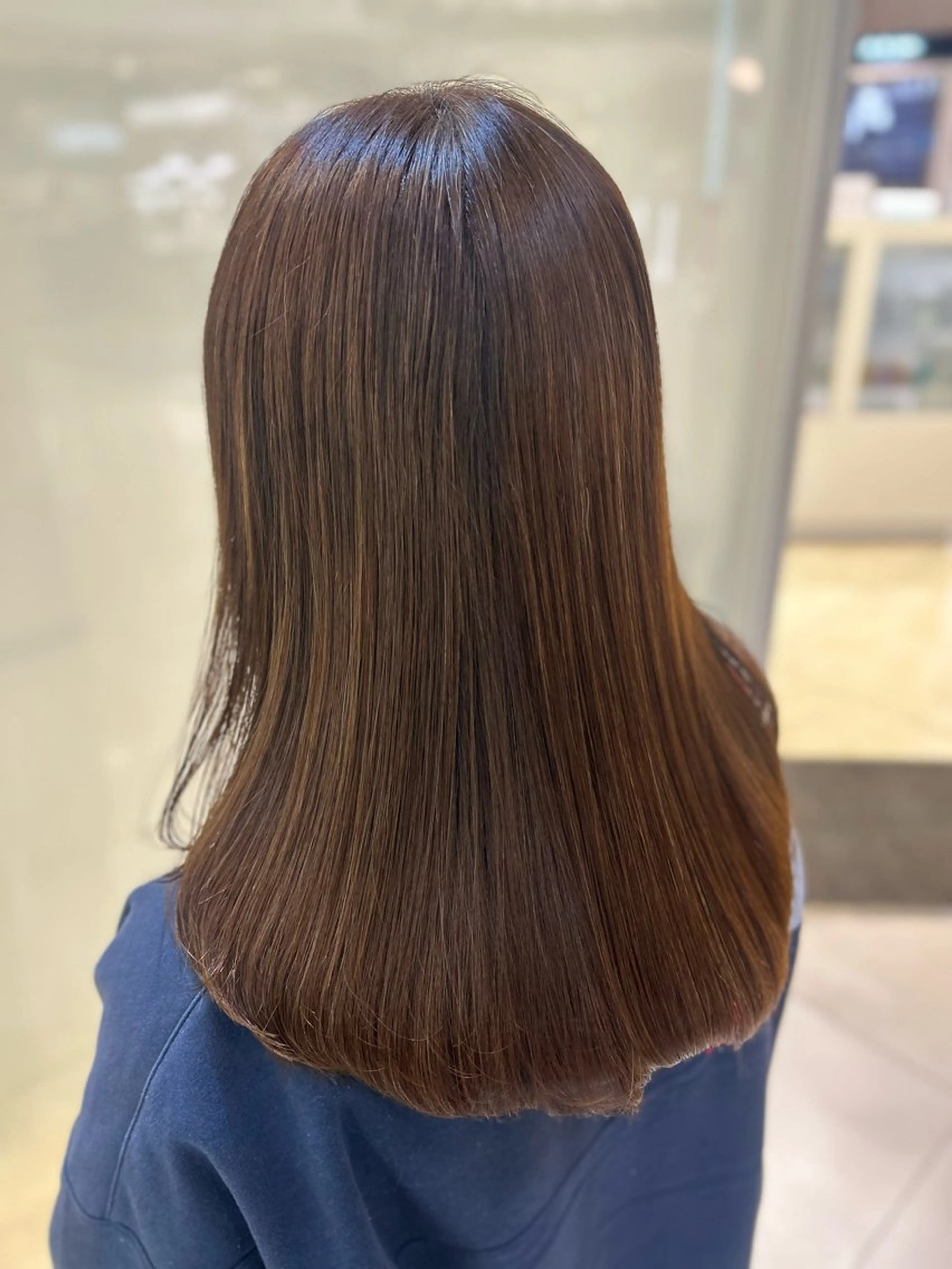 ロング パーマ カット 縮毛矯正 トリートメント ヘッドスパ 艶質改善/縮毛矯正 ササキナツミのヘアスタイル