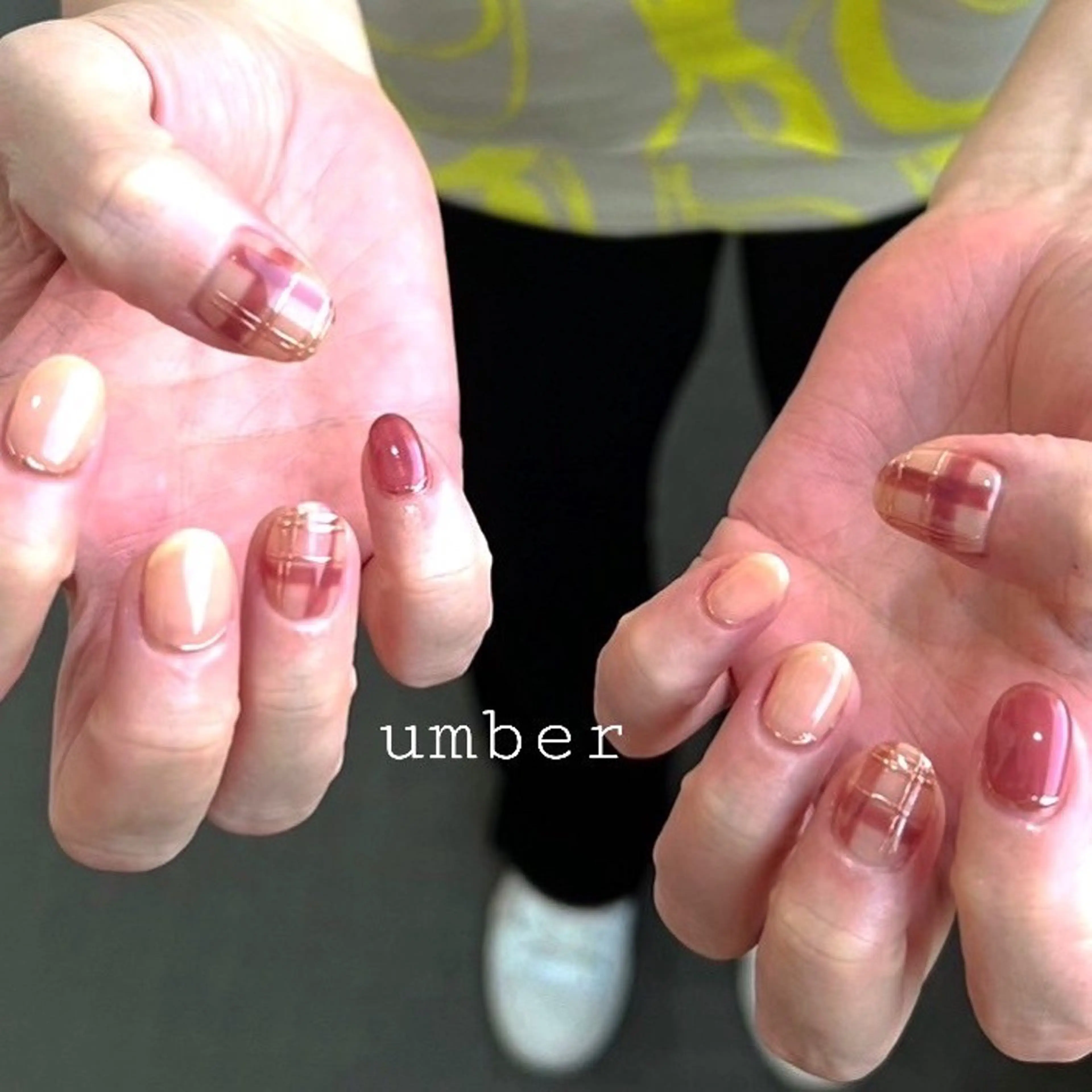 ネイル ハンドネイル umber 三茶1分のネイルデザイン