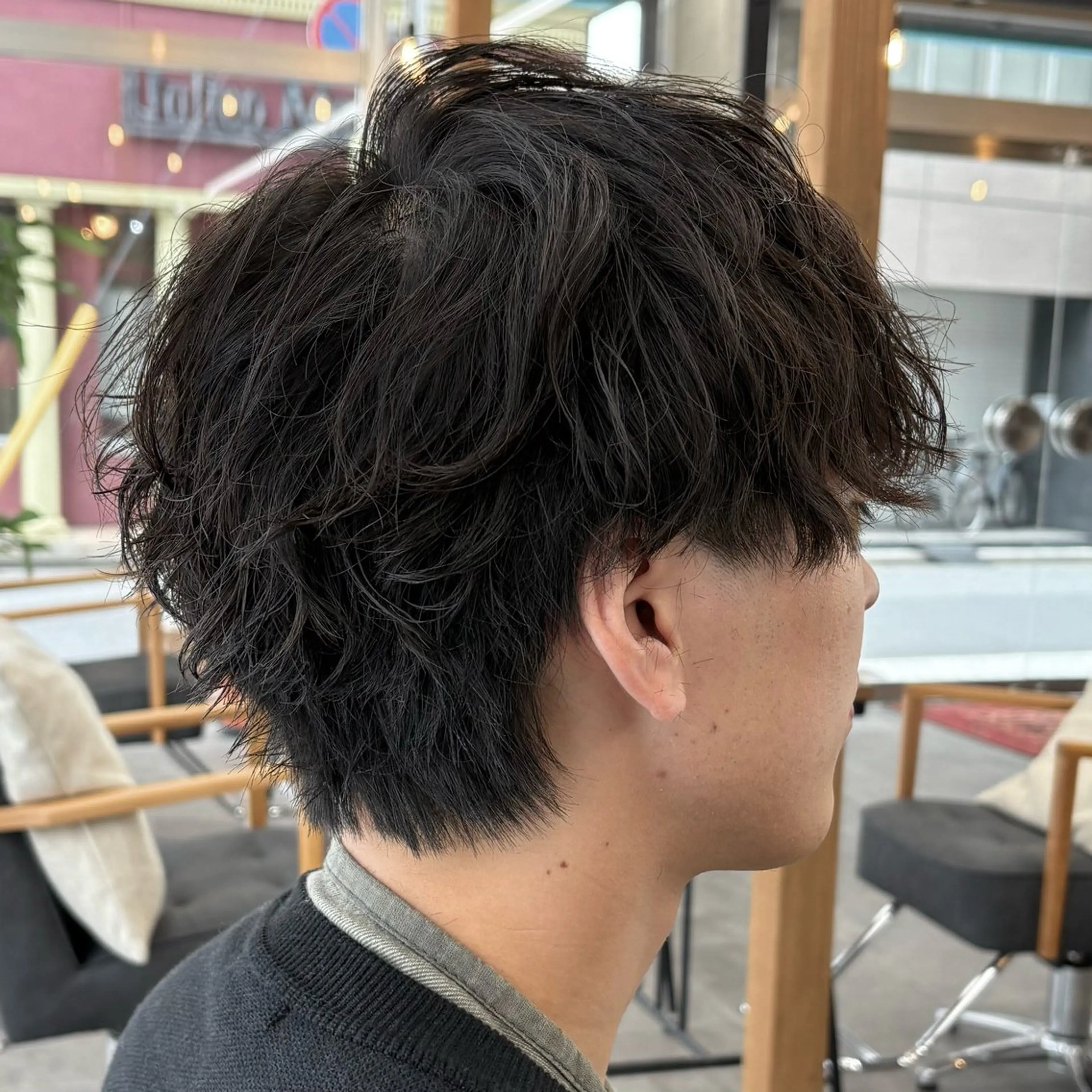 ショート パーマ メンズ カット パーマ いちか🤍 COQU千葉のヘアスタイル