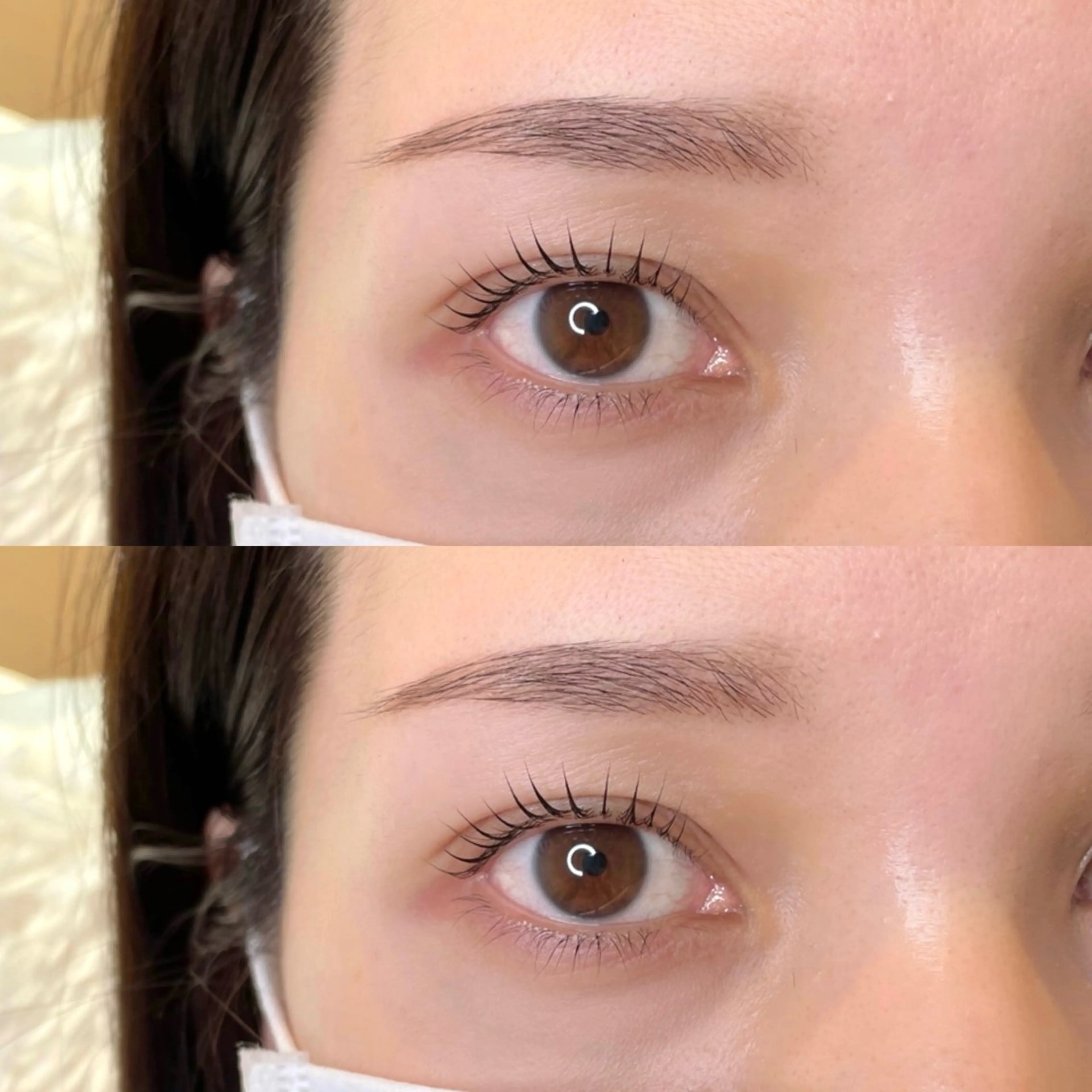 💐トリートメント付きまつげパーマ(パリジェンヌもOK)上のみ+アイブロウスタイリング【セットでお得！】の写真
