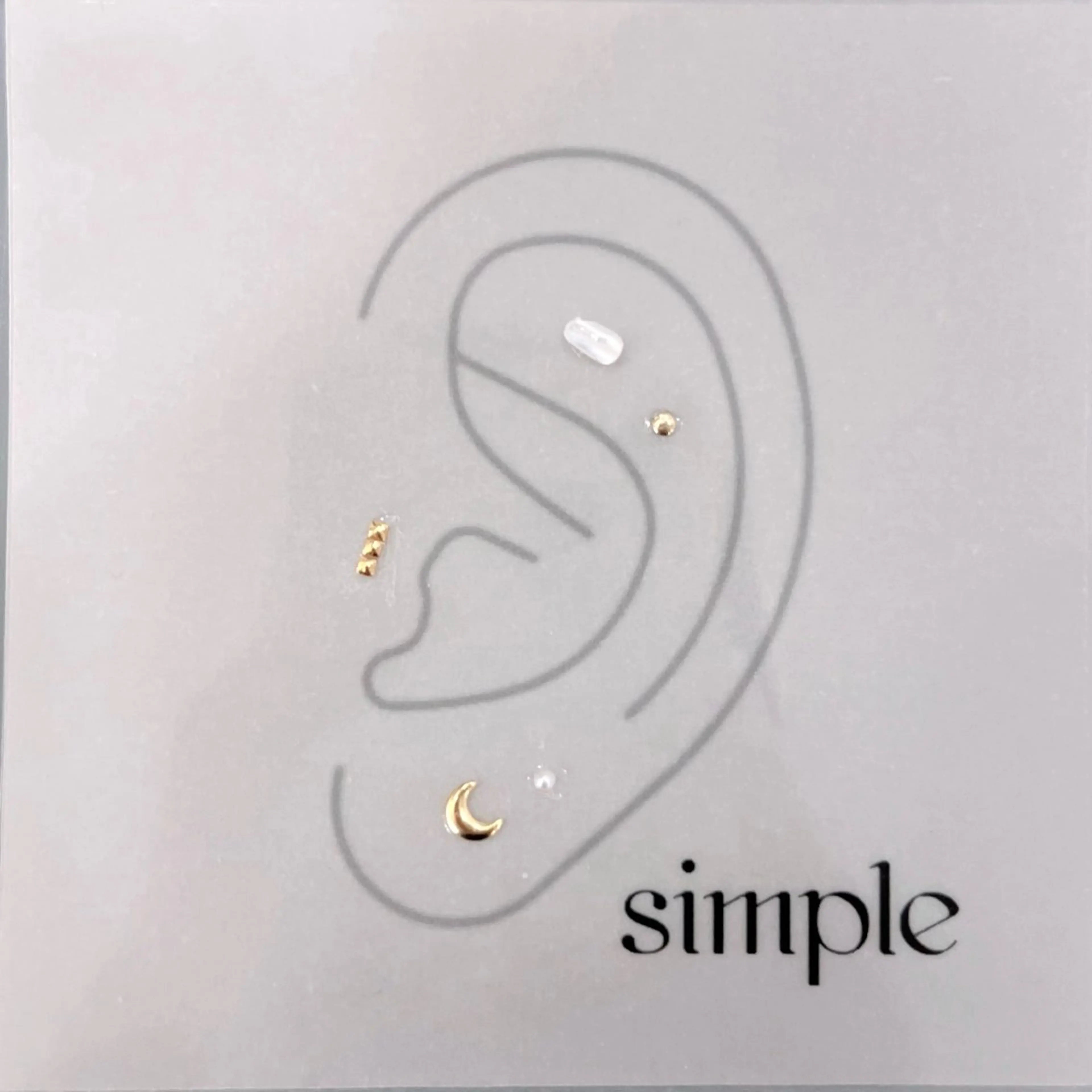 💎耳つぼジュエリー両耳10粒💎 【Simple】の写真