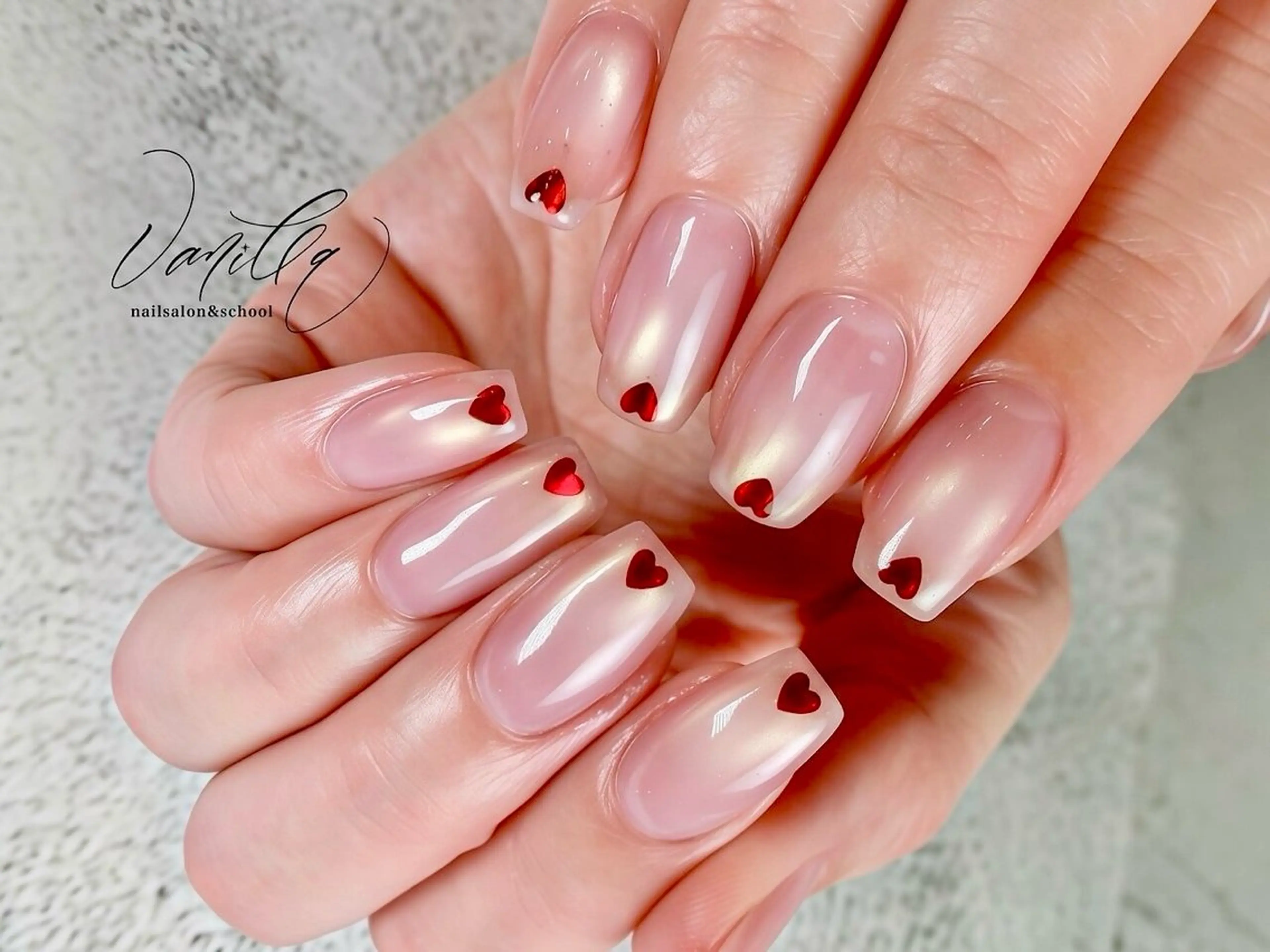 【オフ🈶】バレンタインに向けて💝ハートホロマグネイル💕の写真