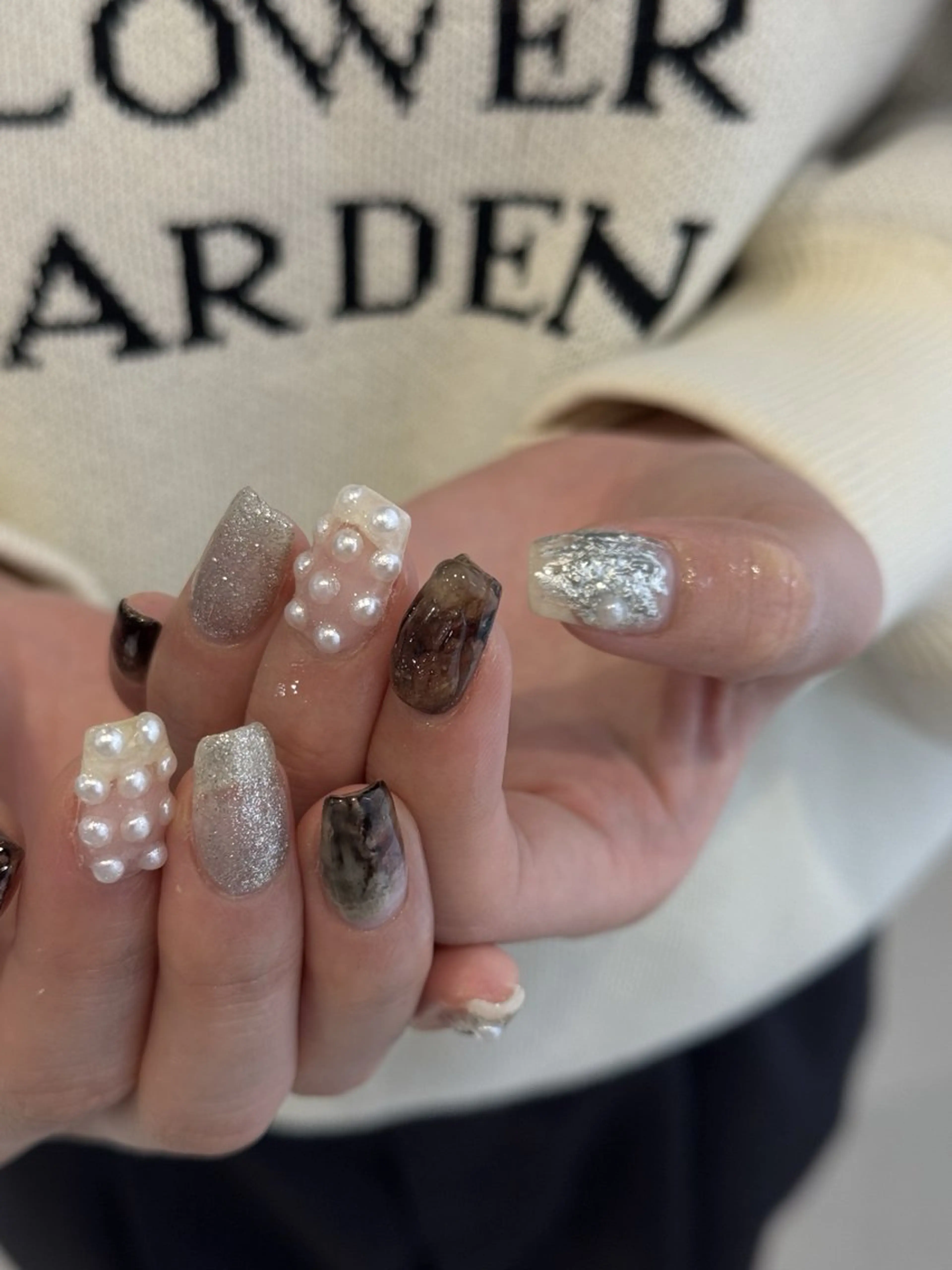 ネイル ハンドネイル LETTER_& harunaのネイルデザイン