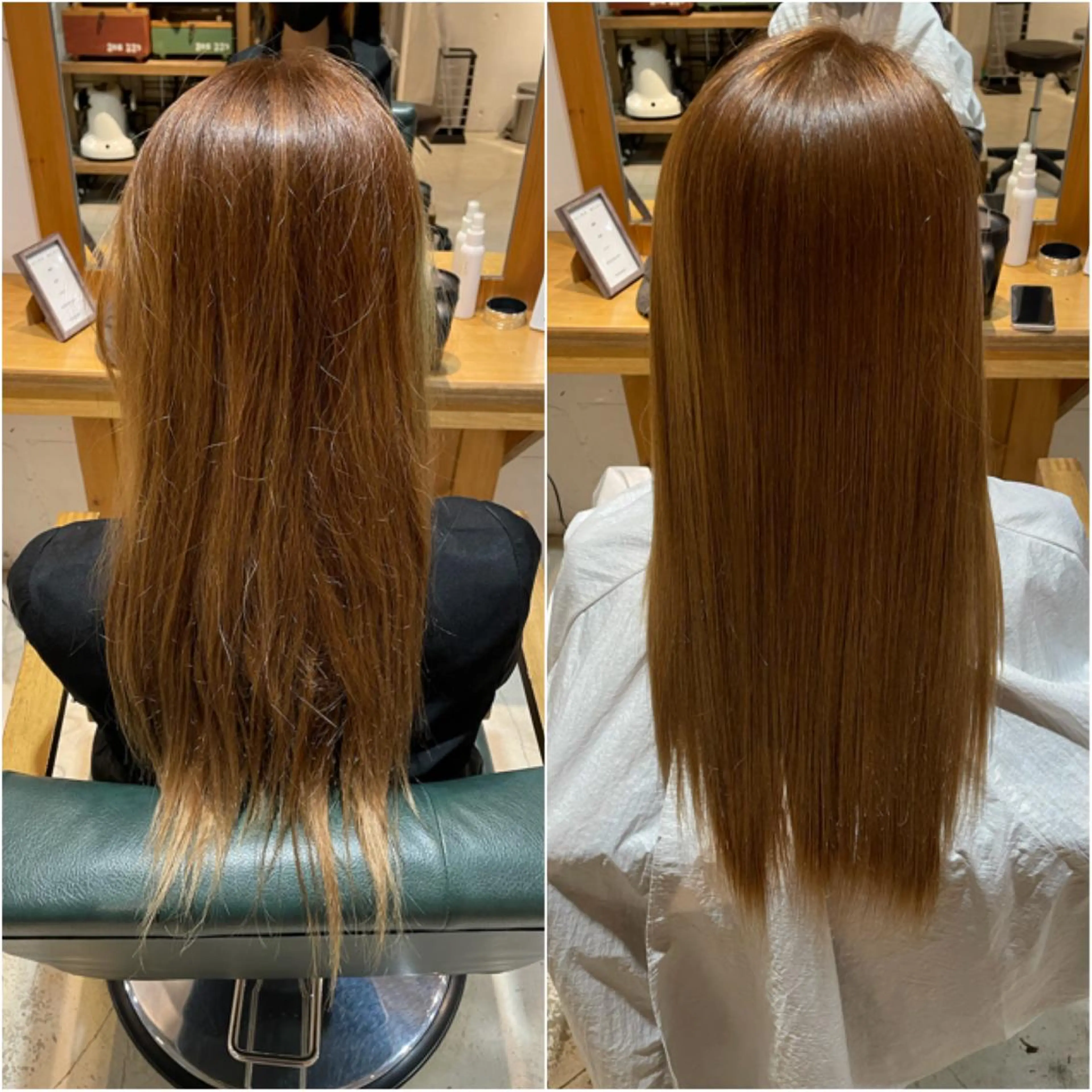 セミロング 縮毛矯正支持率👑 No.1 SORAのヘアスタイル