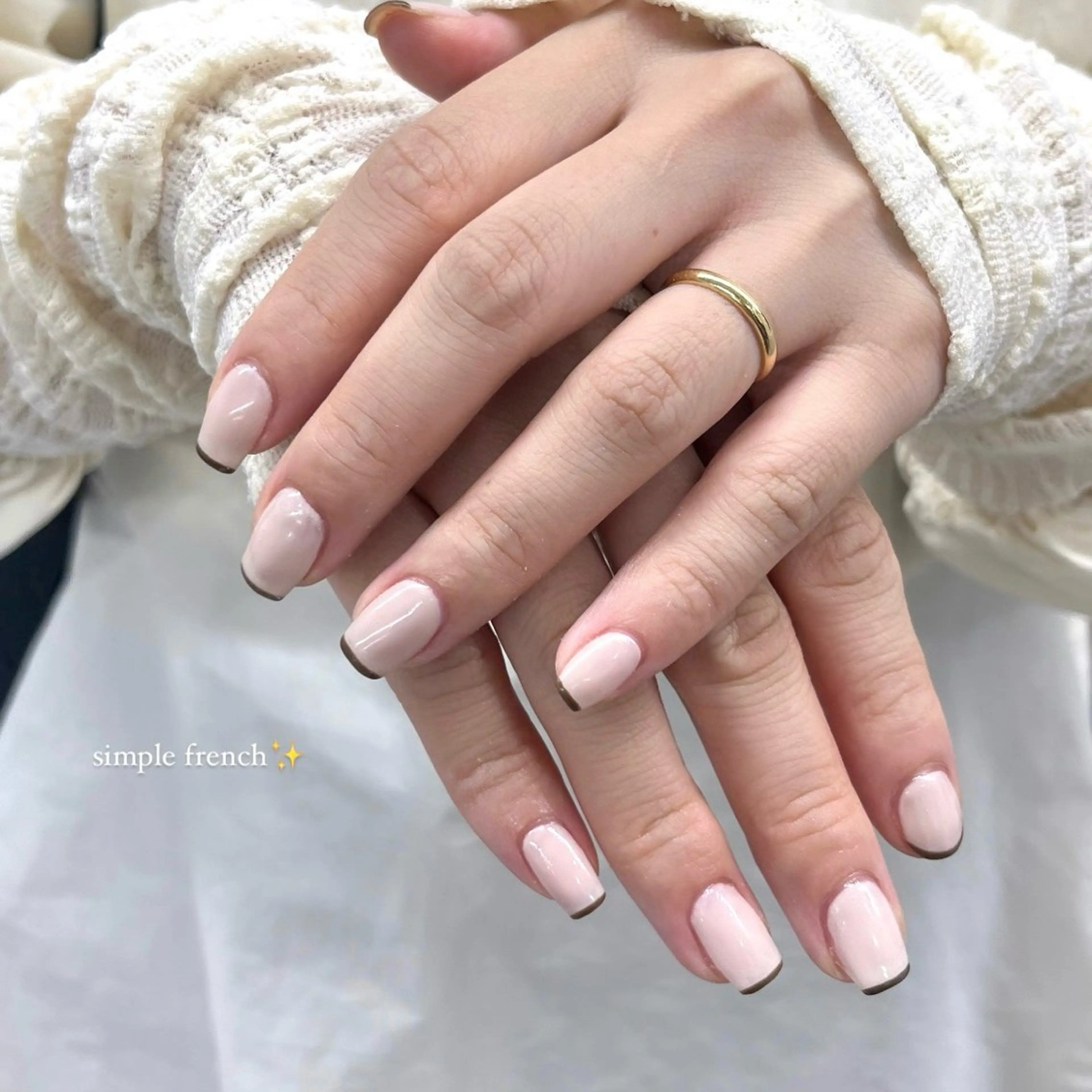 ネイル フレンチネイル シンプルネイル limo/ kotomiのネイルデザイン
