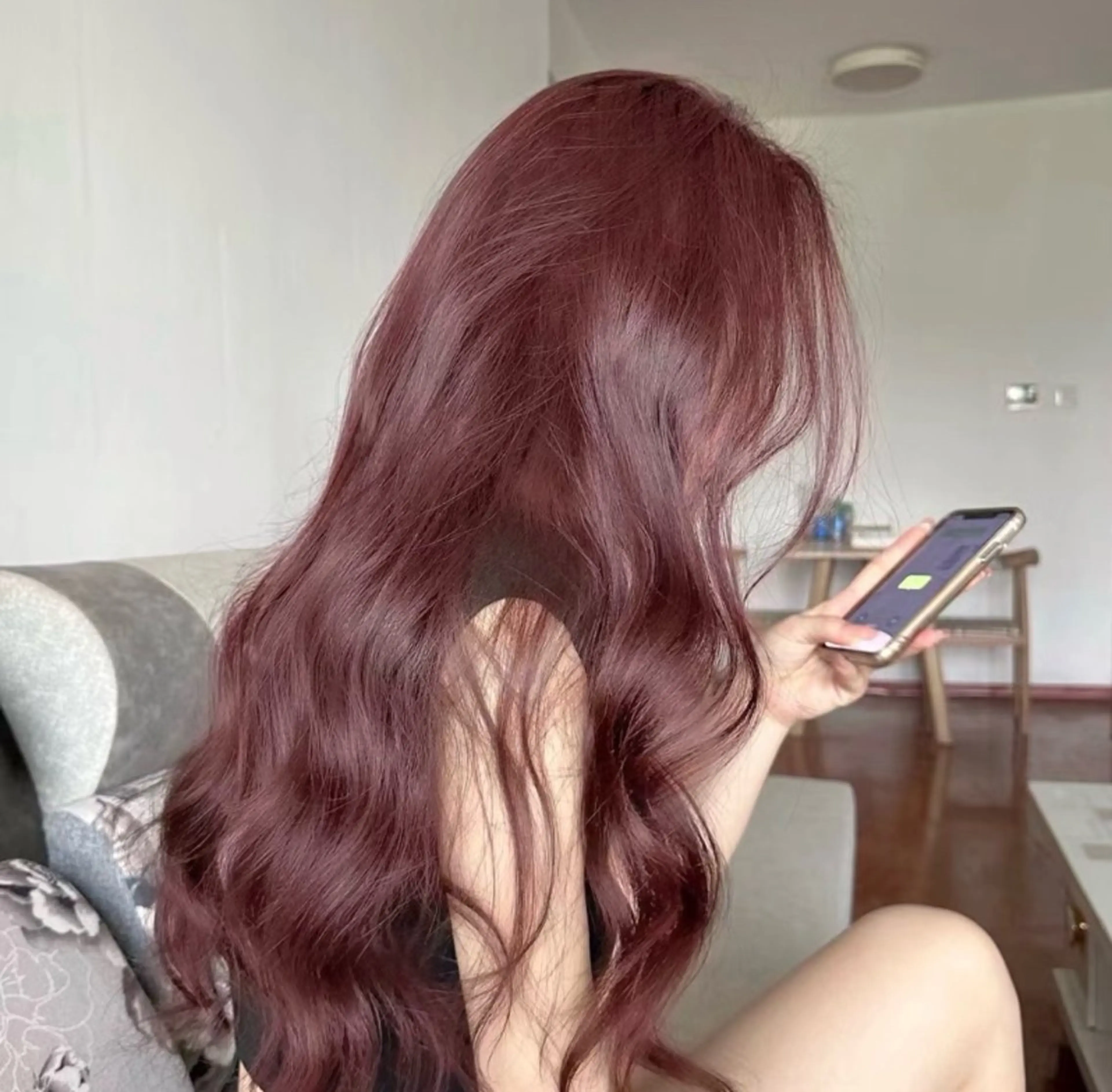 ロング カラー カット ヘアカラー トリートメント レイヤー/韓国ヘア/ 梅田/中崎町のヘアスタイル