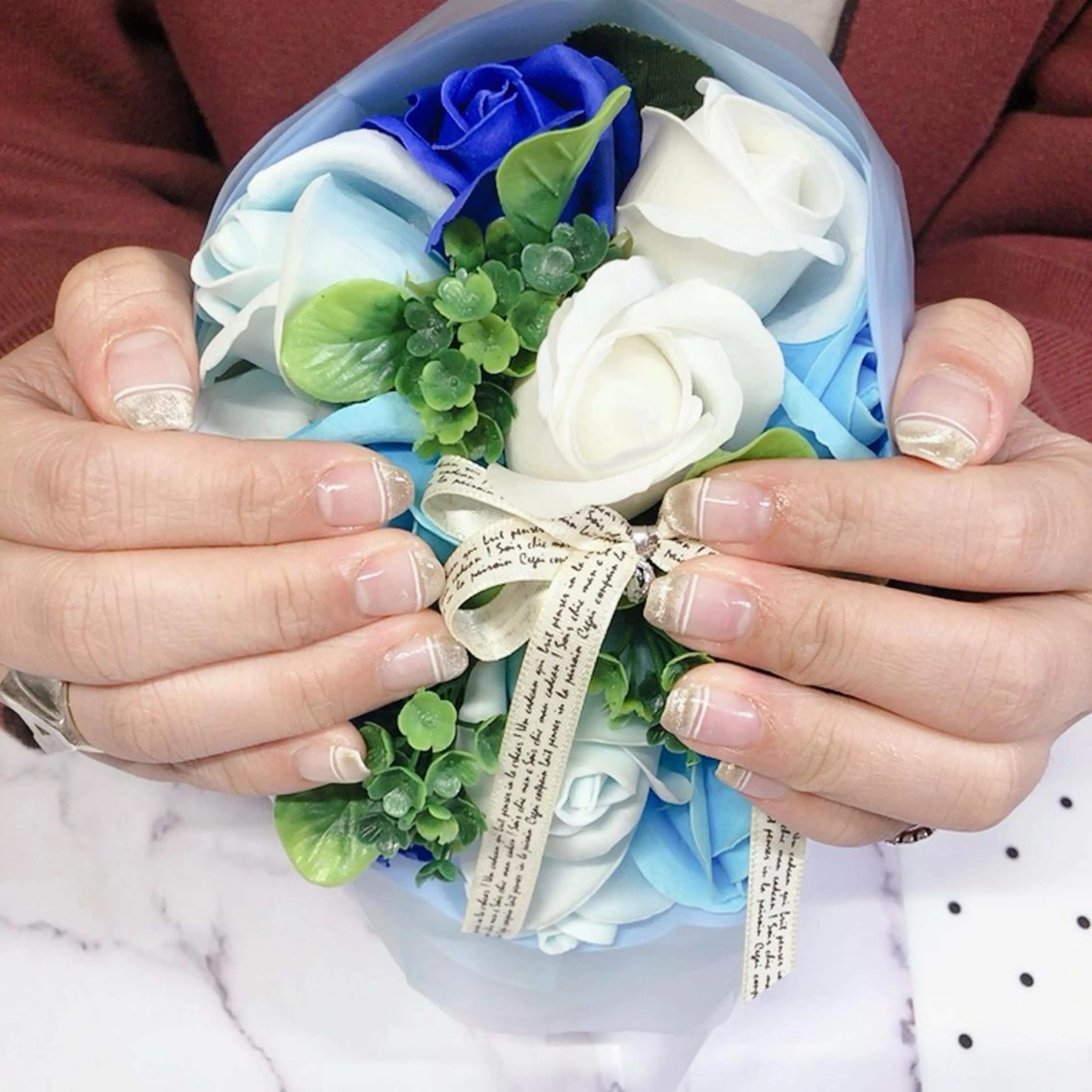 ネイル フレンチネイル ジェルネイル マグネットネイル 奥園 良恵のネイルデザイン