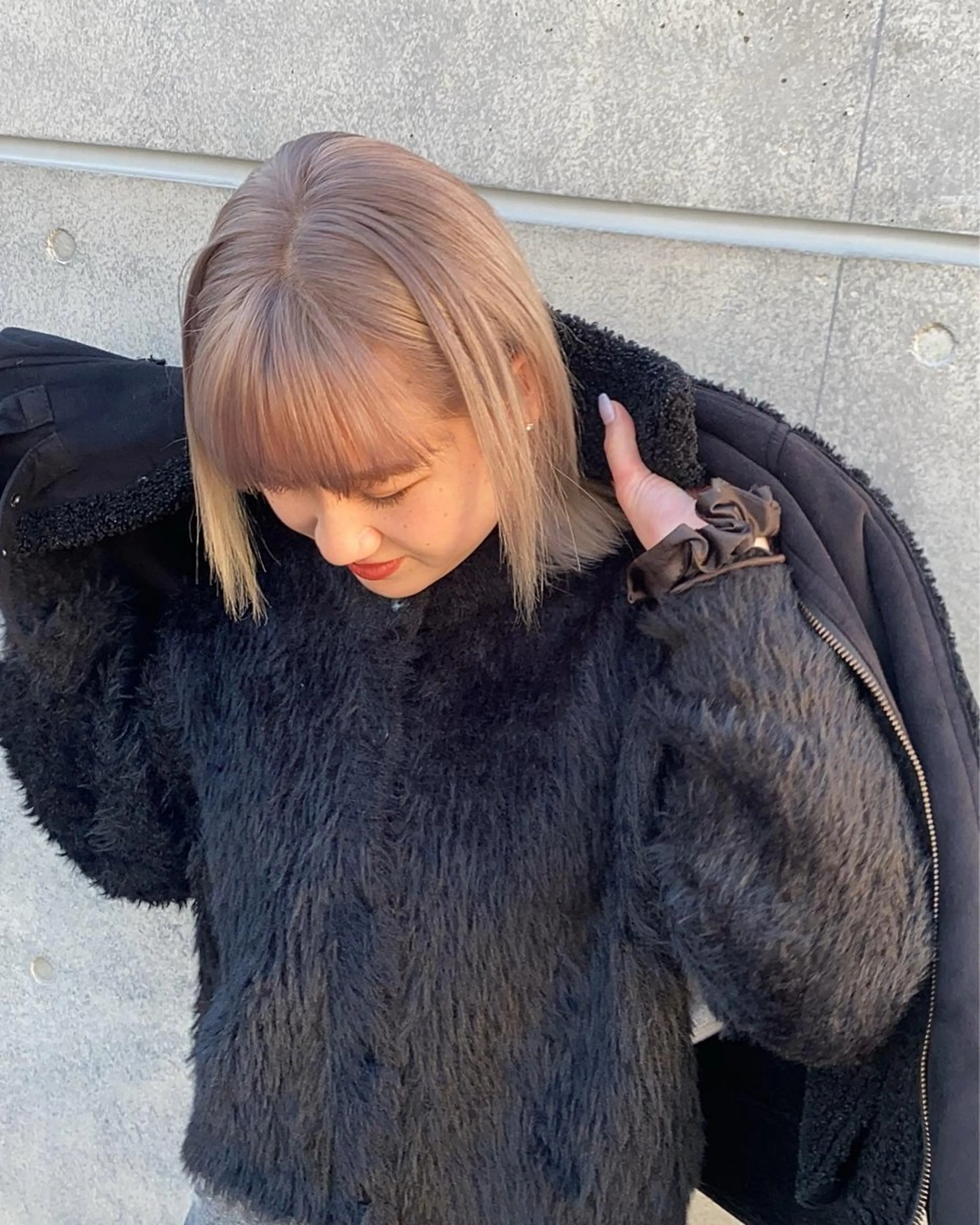 ミディアム ヘアカラー まお♡レイヤーカット ×色っぽstyleのヘアスタイル