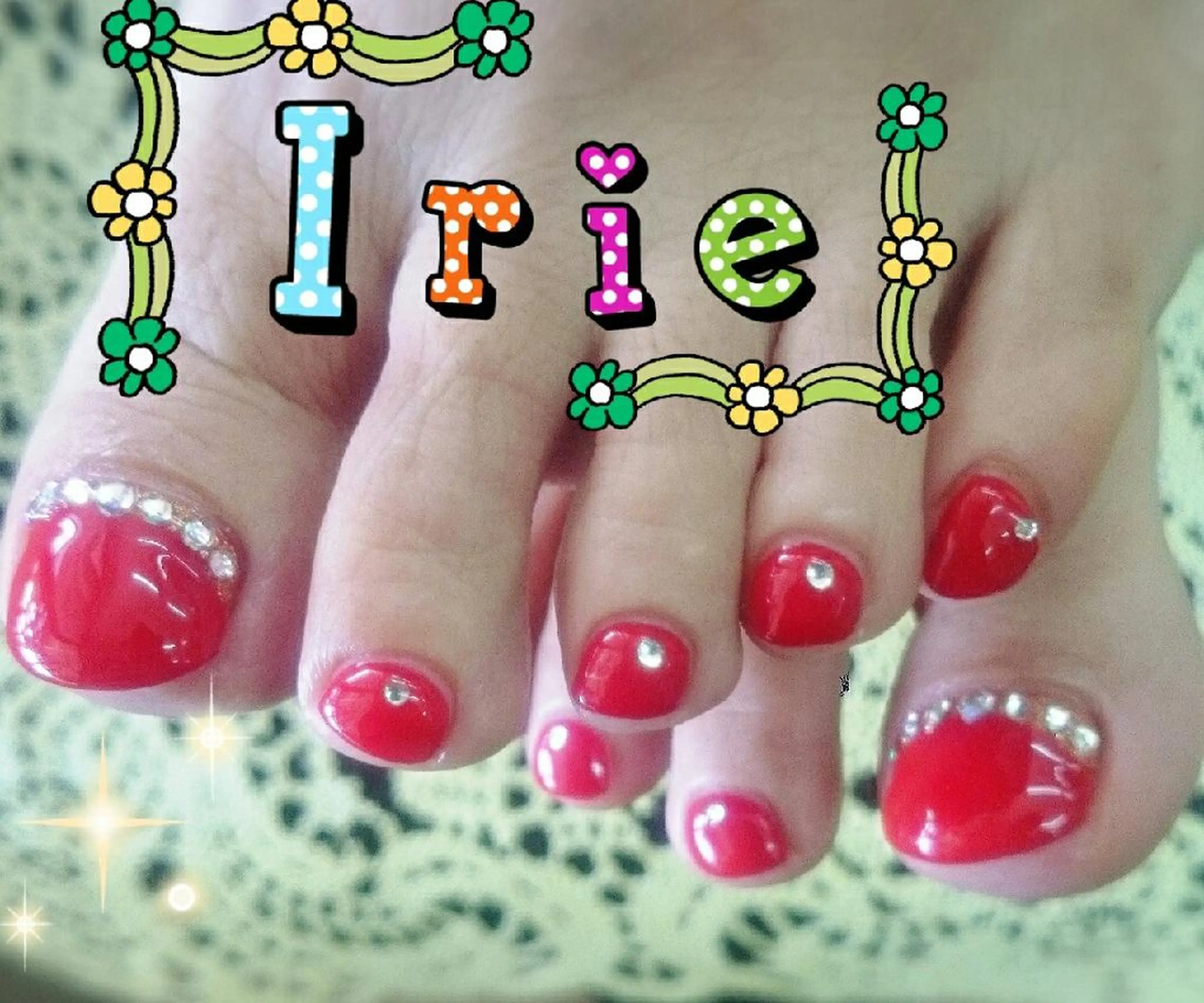 ネイル フットネイル Hair salon Irie所属・與儀 知佳のネイルデザイン