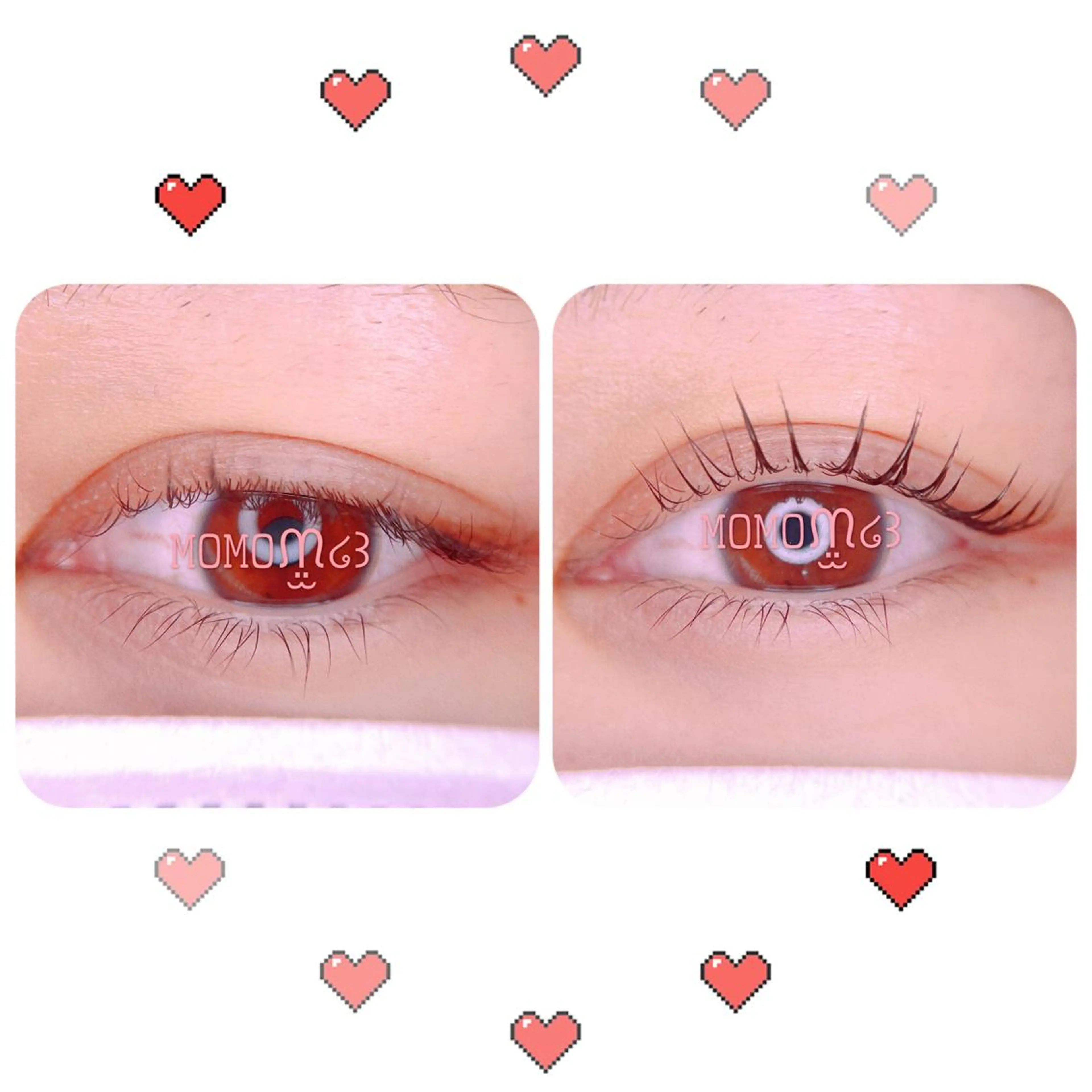 マツエク・マツパ フラットラッシュ ナチュラル パリジェンヌラッシュリフト 下まつげエクステ 一重×まつ毛パーマ モテデザインのプロ モモ🍑のマツエク・マツパデザイン