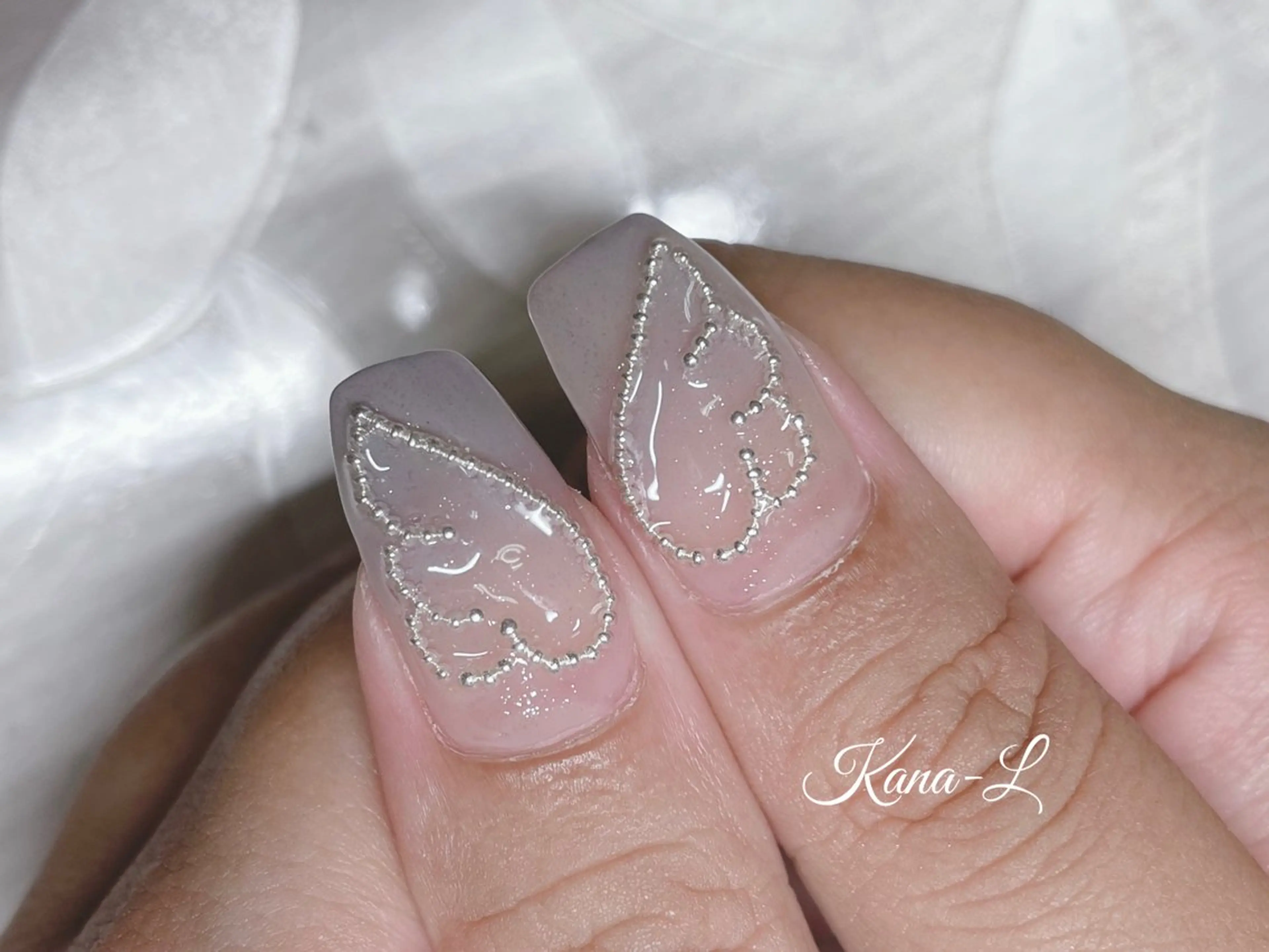 ネイル ジェルネイル 韓国ネイル パラジェル ワンホンネイル 芦辺 香奈のネイルデザイン