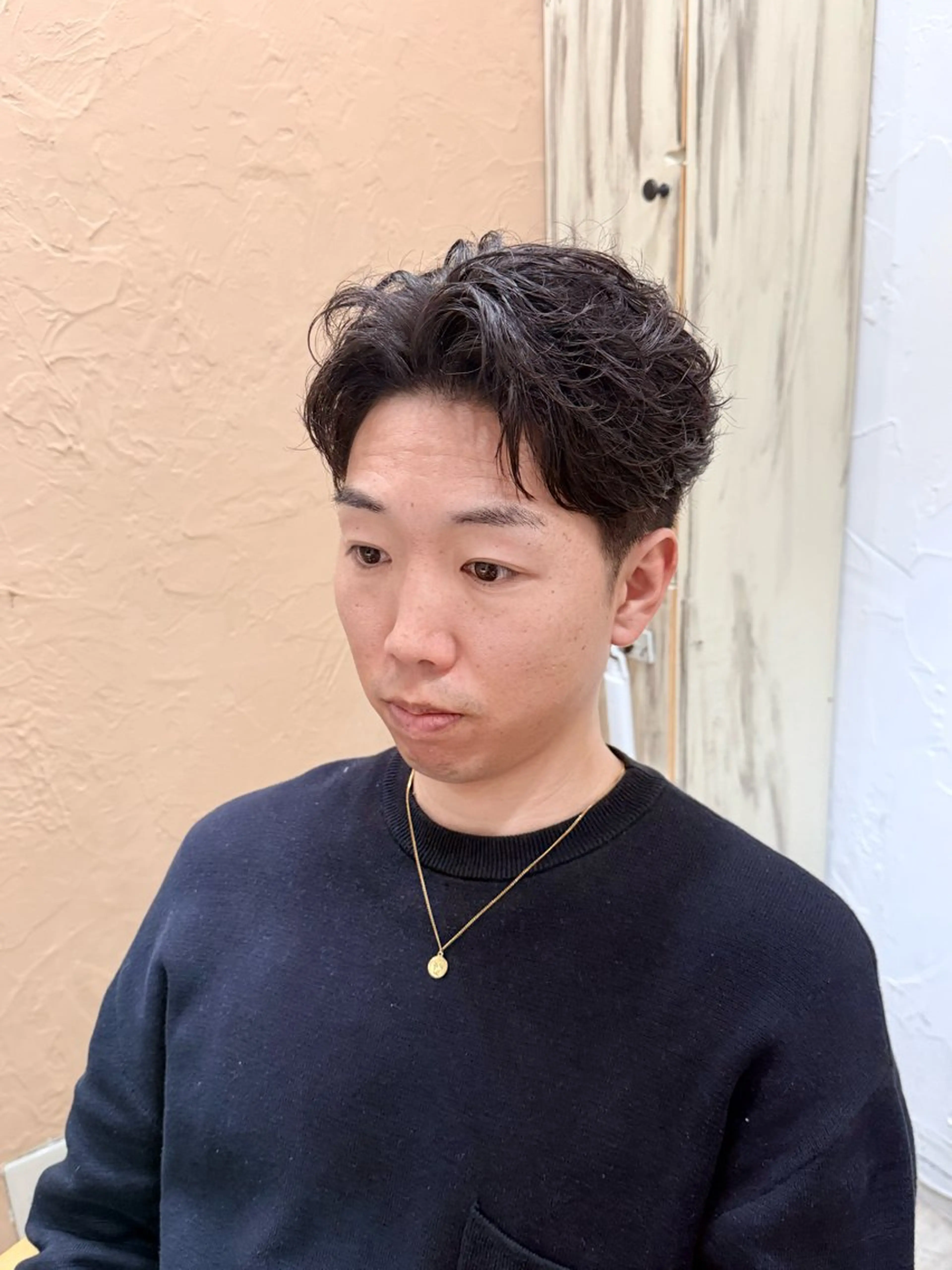 パーマ メンズ カット パーマ hair rescue kapra所属・メンズカット Hikaruのヘアスタイル