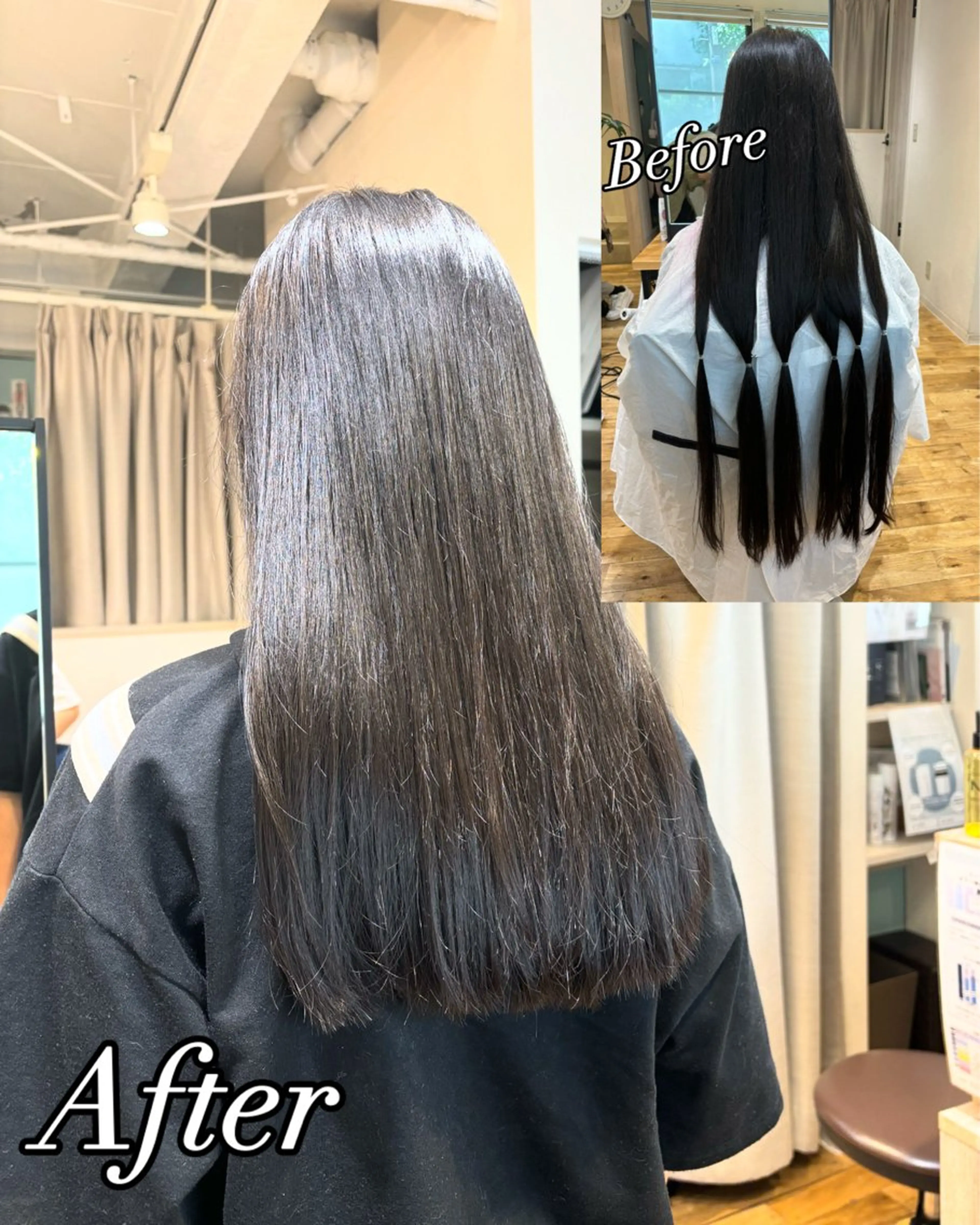 ロング 艶カラー🫧 推しカラー🧸楽歌のヘアスタイル