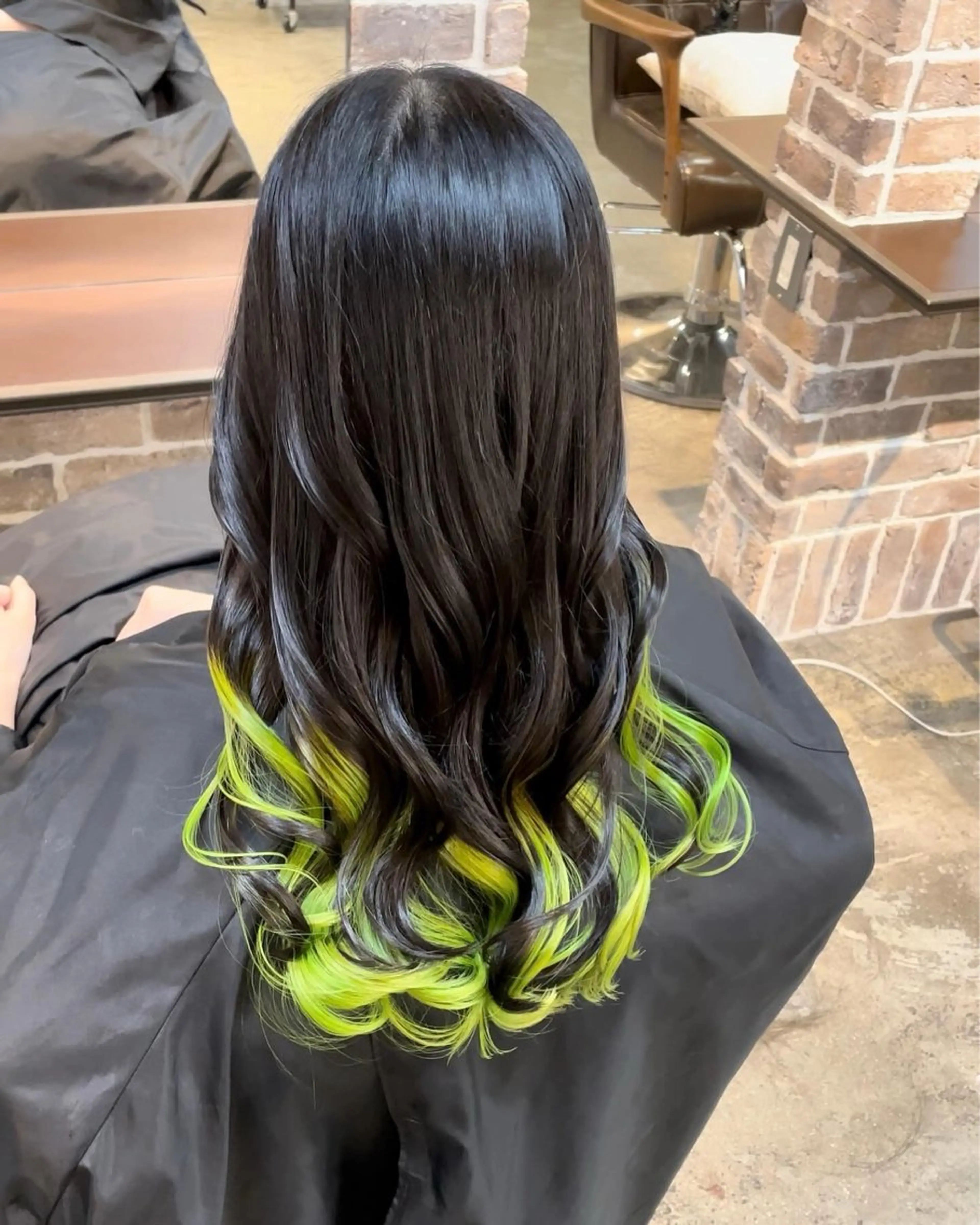 ロング カラー お団子ヘア グラデーションカラー ACROあべの店所属・艶カラー/インナー /グラデ/大西小百合のヘアスタイル