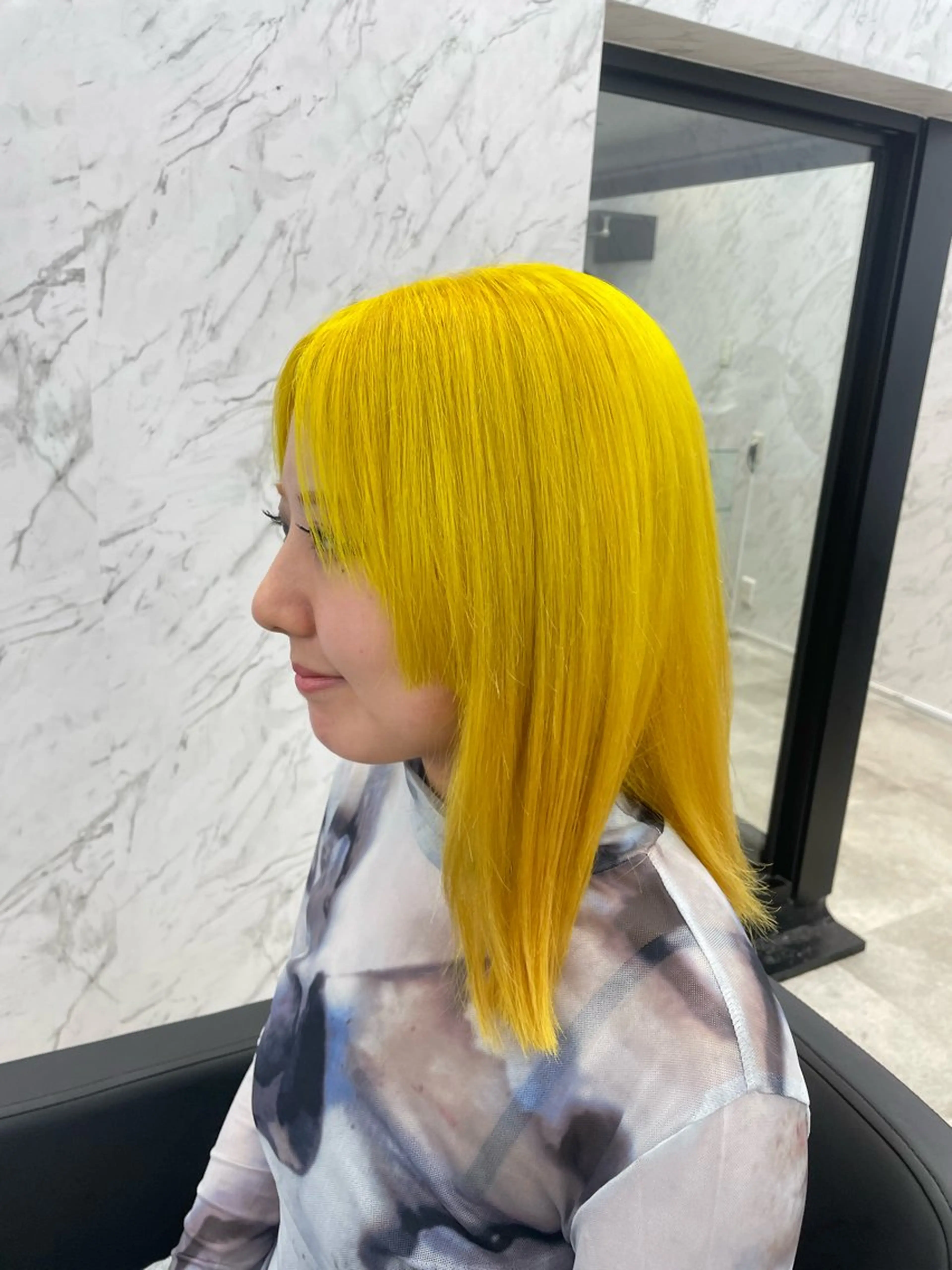 ロング カラー イエローカラー カット ヘアカラー hair salon dot. mooda 韓国風サロン 町田店所属・韓国風ヘア🎀🩶 /♡𝓝𝓸𝓪♡のヘアスタイル