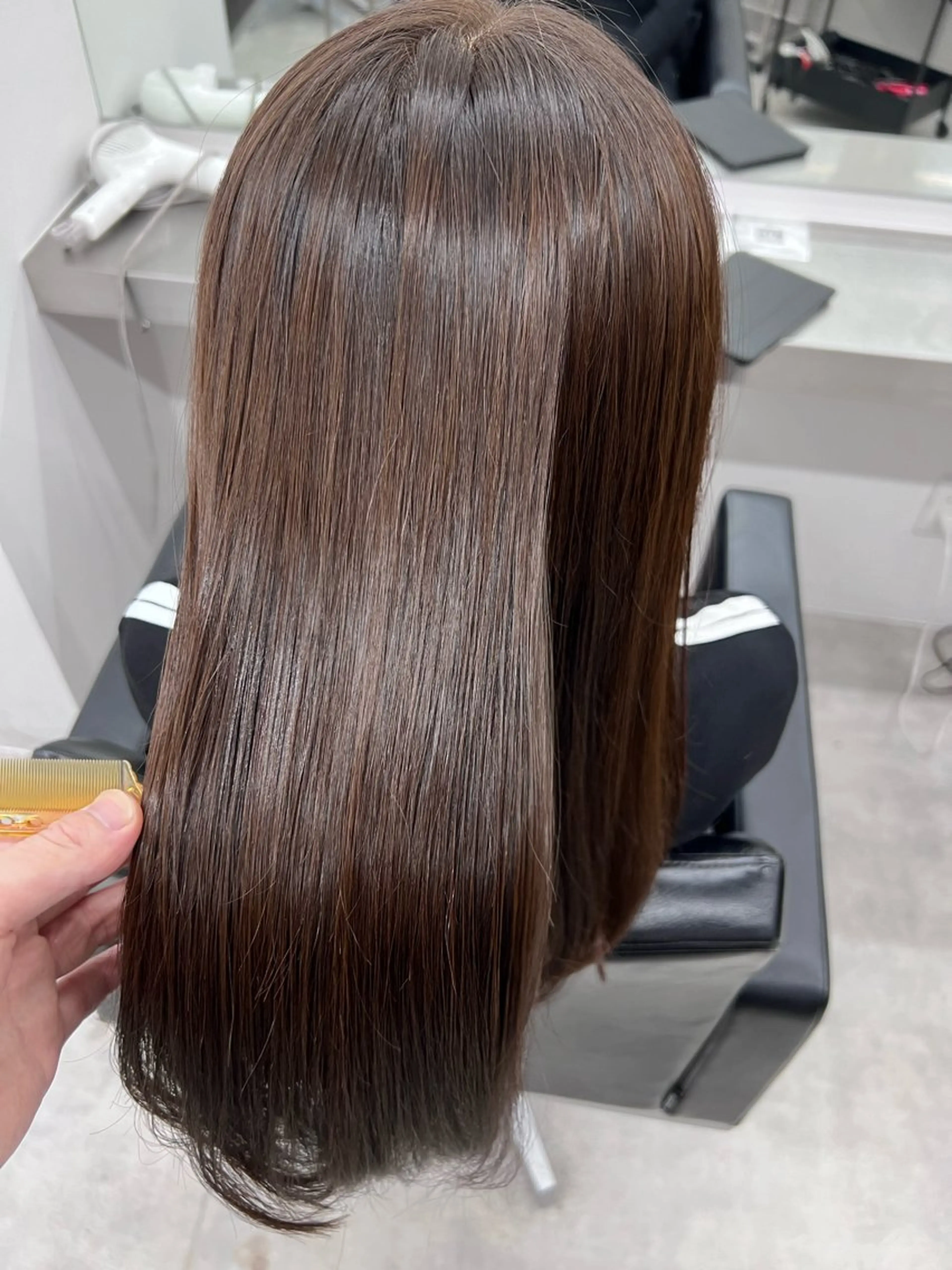 ミディアム 縮毛矯正 カット ヘアカラー 縮毛矯正 トリートメント Bei Licoldo.Atole  ベイリコルド アトリ所属・ブリーチ、縮毛 髪質改善　宮城一真のヘアスタイル