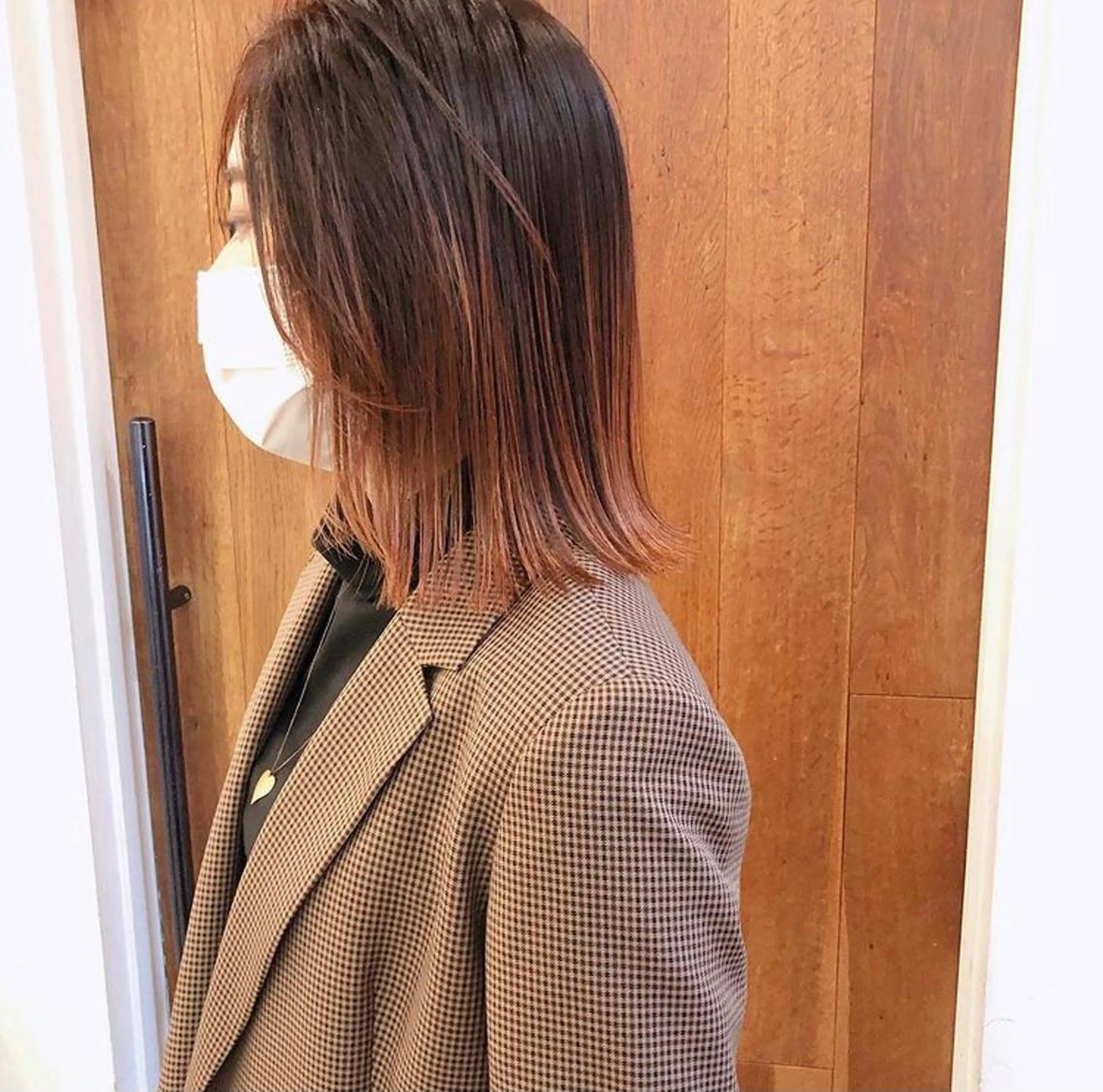 ミディアム カラー カット ヘアカラー HATSUMEI ゆうまのヘアスタイル