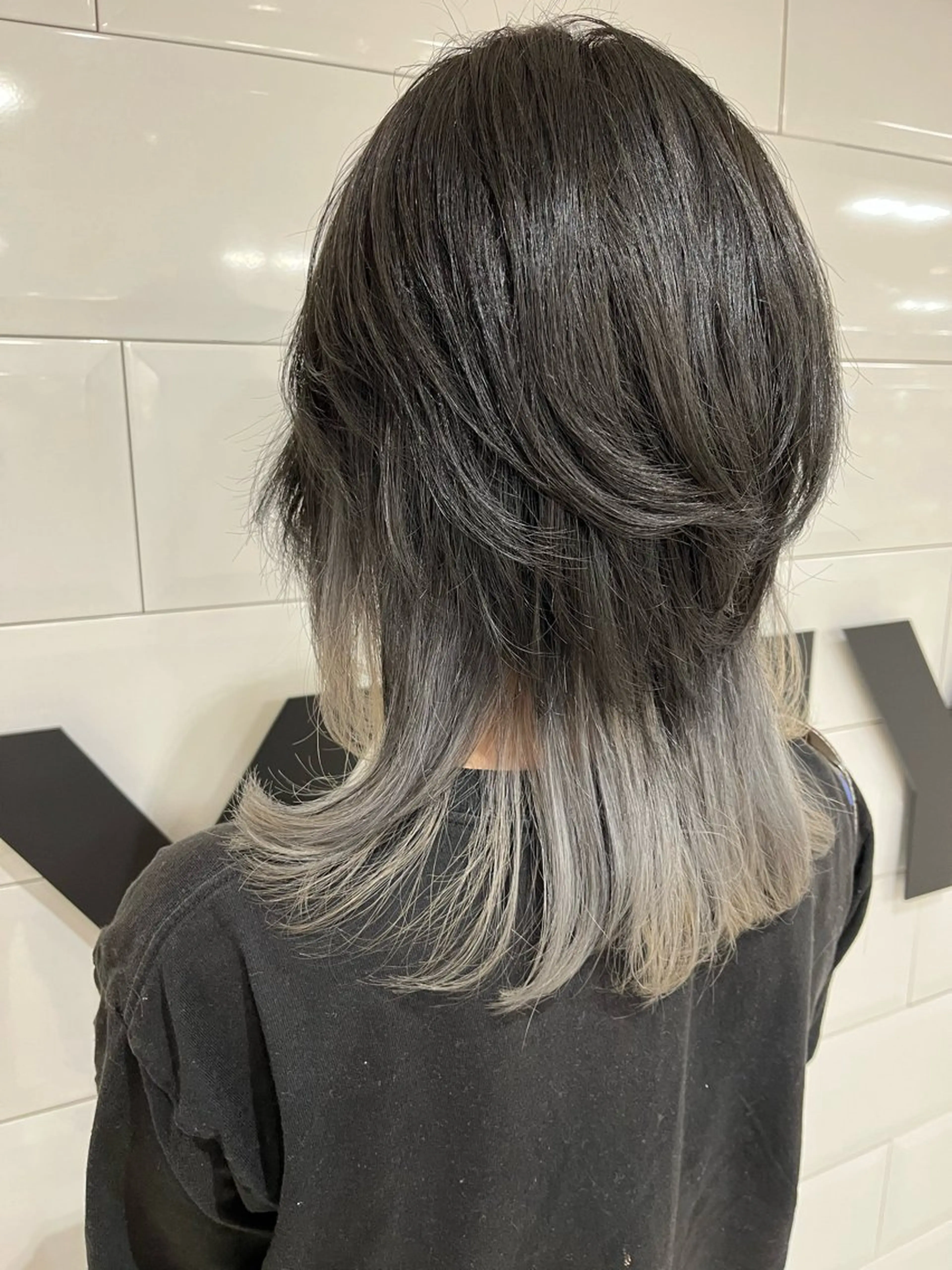 ミディアム ウルフカット カット ヘアカラー トリートメント ✨髪質改善✨ 田西　基彦のヘアスタイル