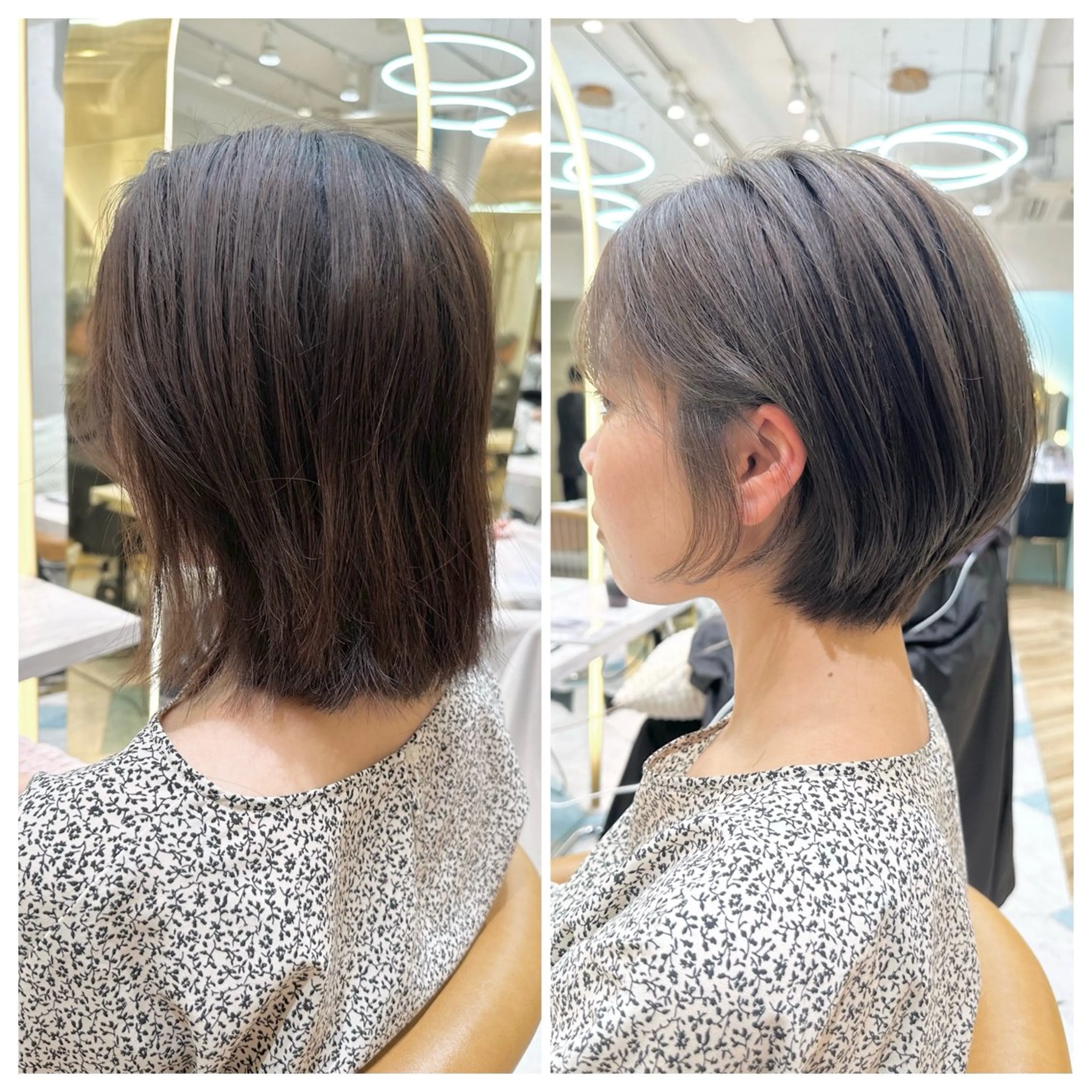 ショート カット ヘアカラー トリートメント 🛑柔らか透明感 カラー🛑大谷のヘアスタイル