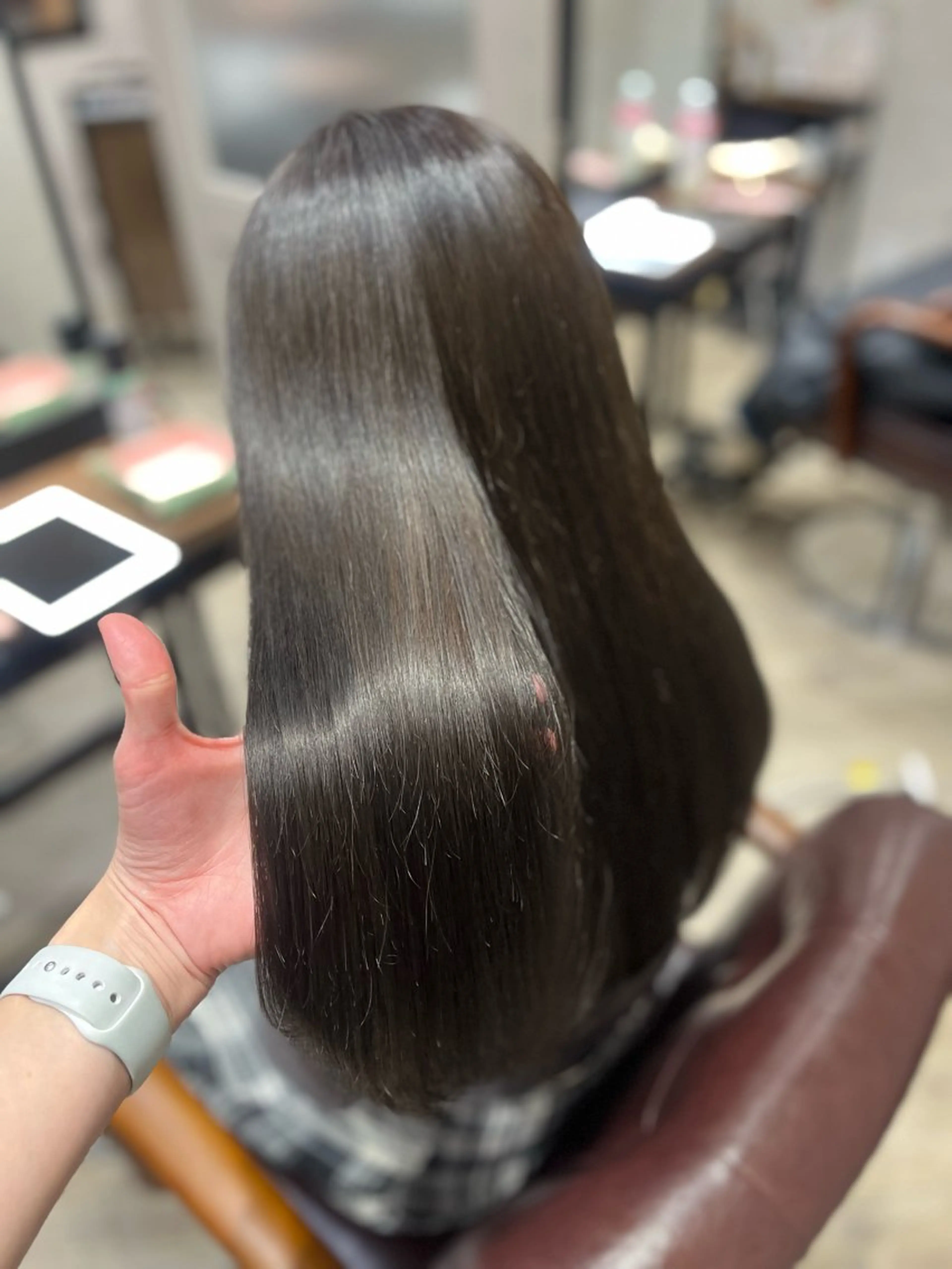 ロング カラー グレージュ カット ヘアカラー トリートメント 🫧ぷる艶カラー🫧 Yuubi🦩のヘアスタイル