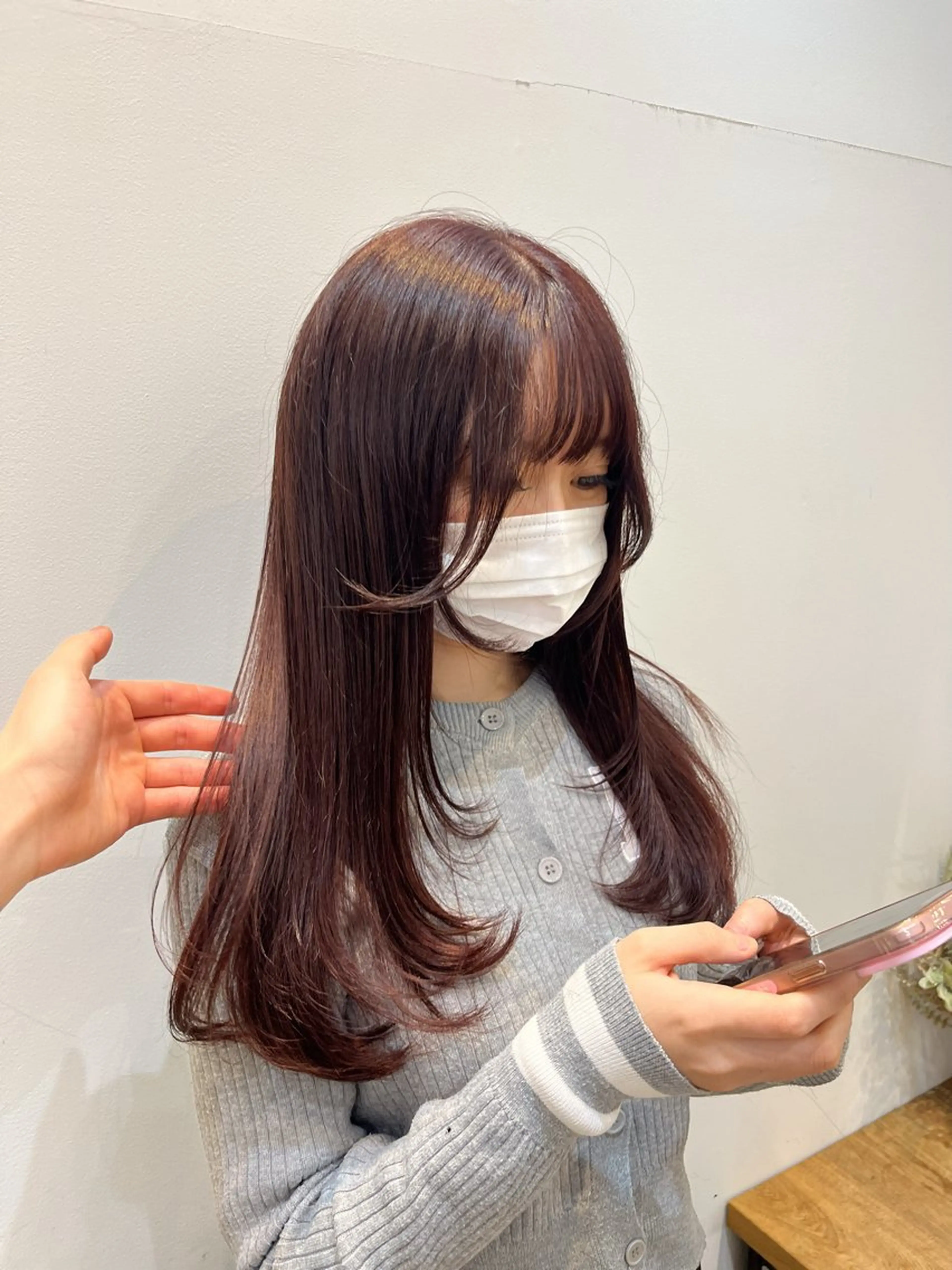 ロング 岡野 豪のヘアスタイル