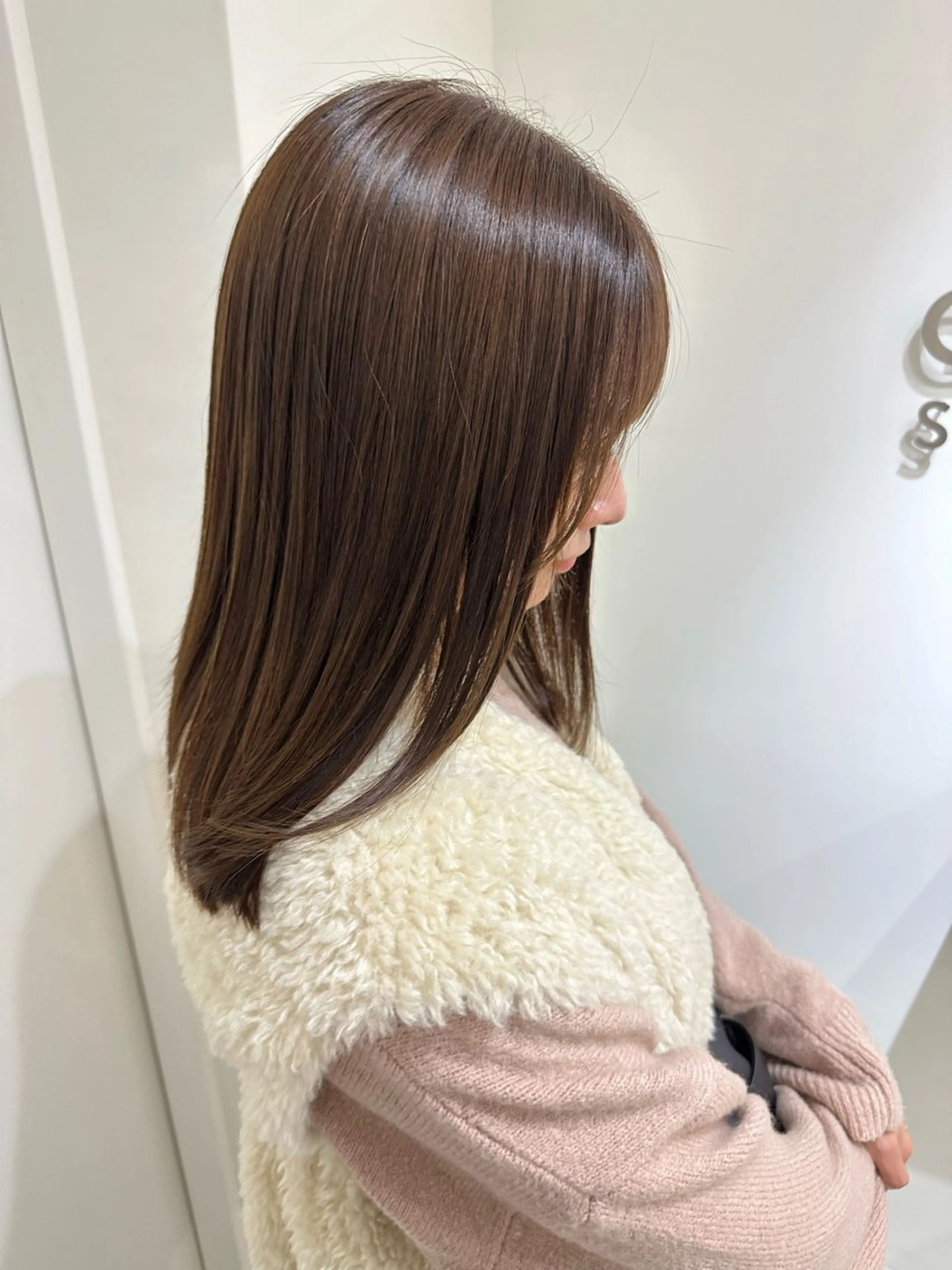 セミロング カラー ヘアカラー トリートメント ヘアセット/艶カラー 💐nao.のヘアスタイル