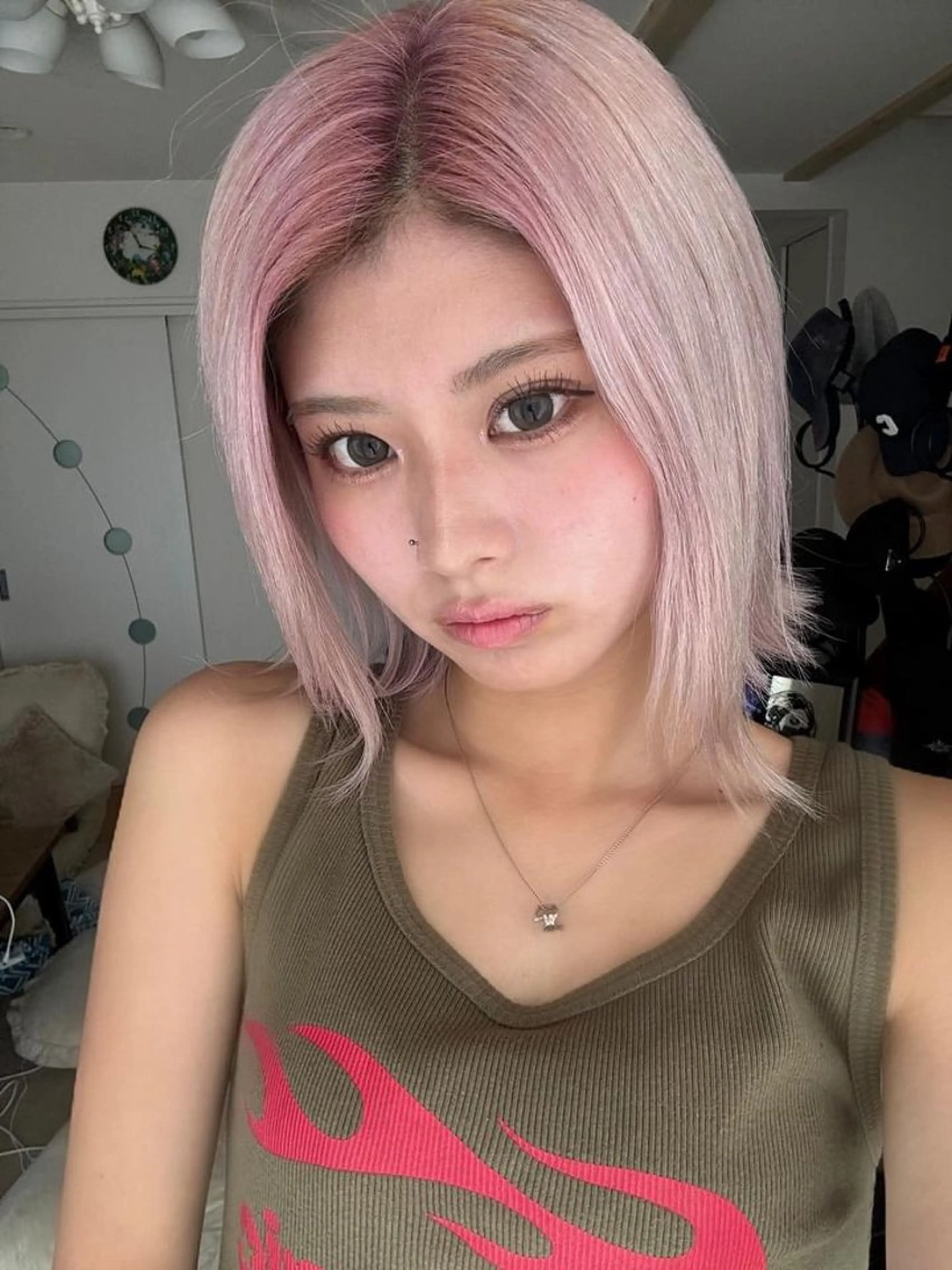 ミディアム カラー レイヤーカット /ハイトーンchaoのヘアスタイル