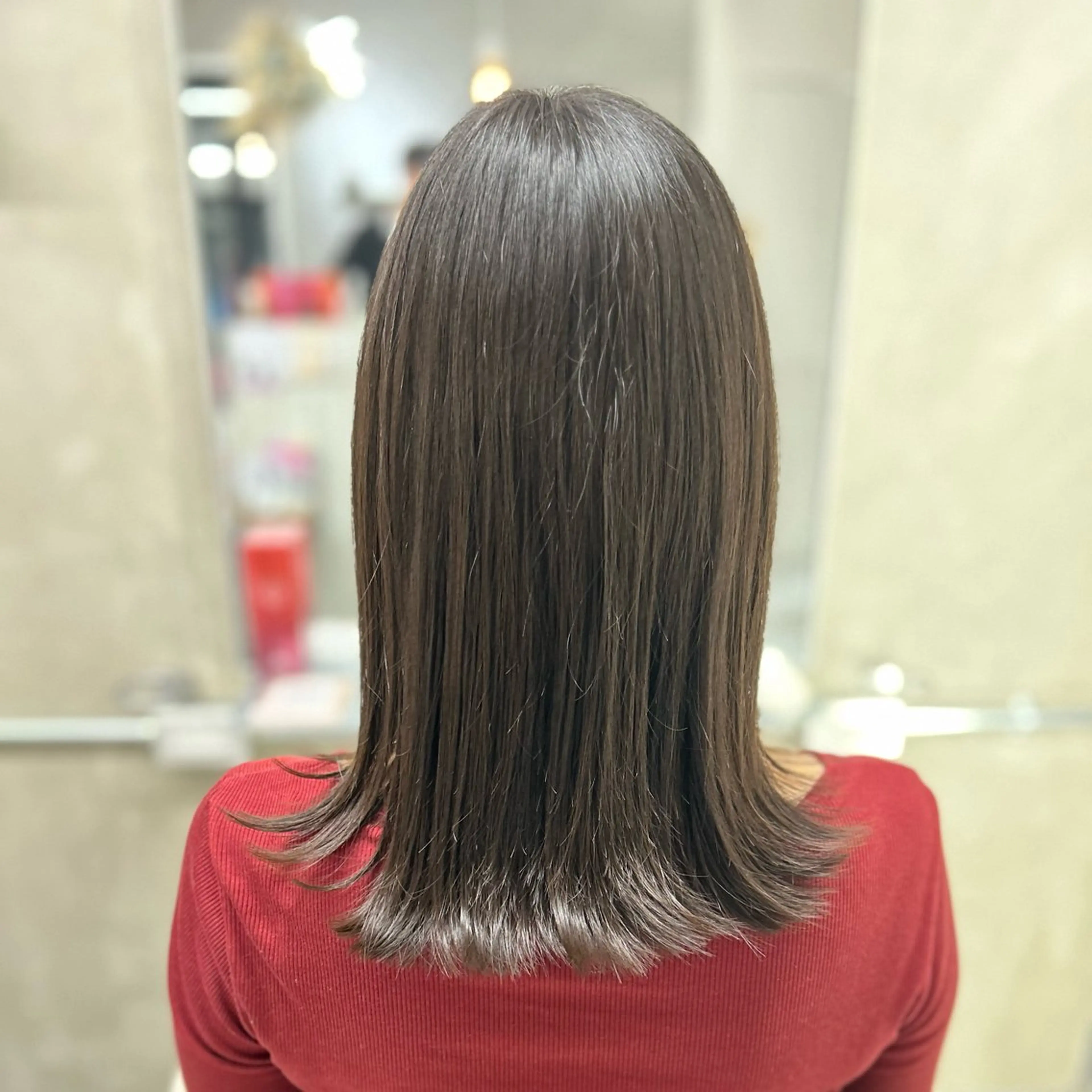 ミディアム カット 阿倍野/髪質改善 /縮毛矯正/坪田幸広のヘアスタイル