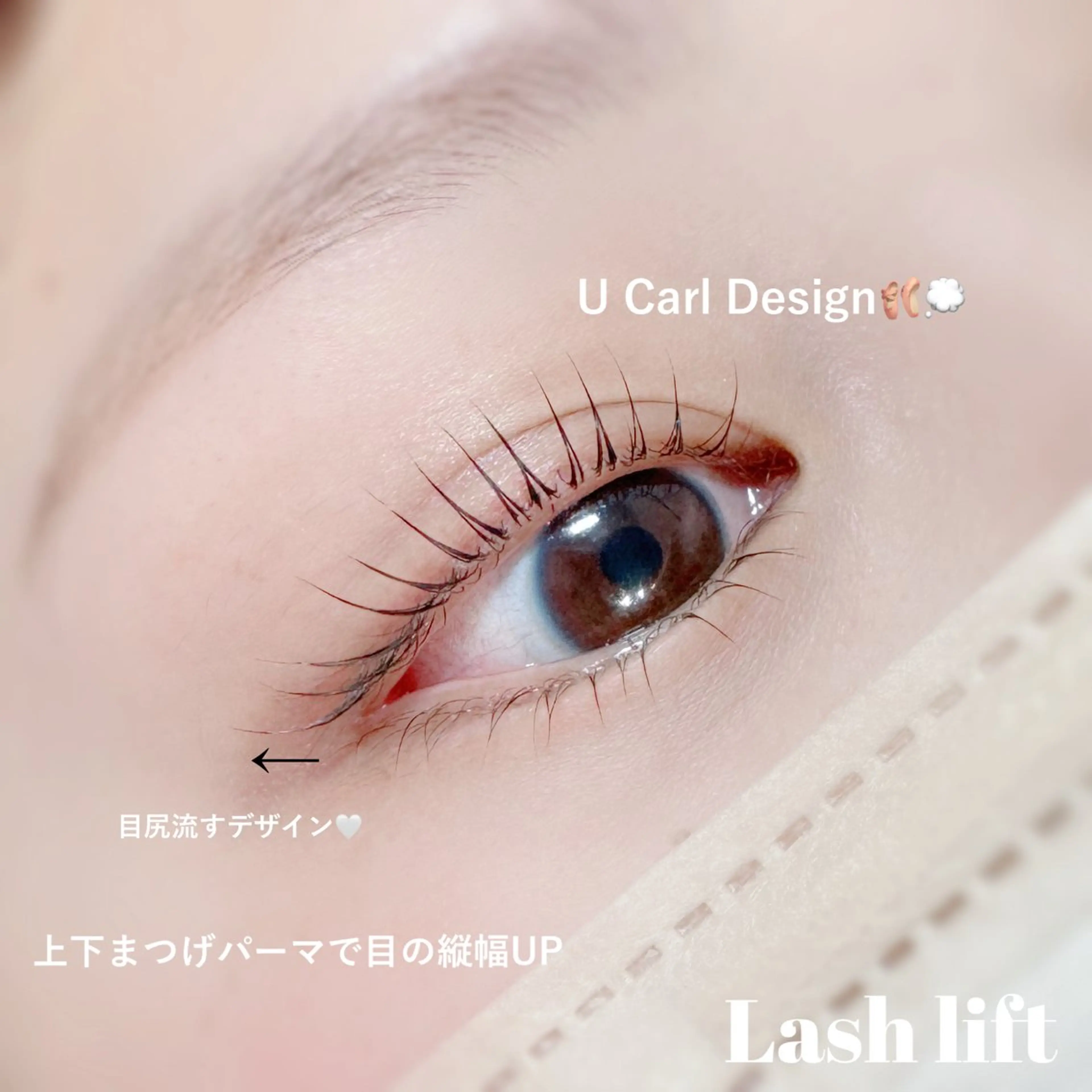 似合わせまつ毛パーマ(上下)🤍アイシャンプー付きの写真