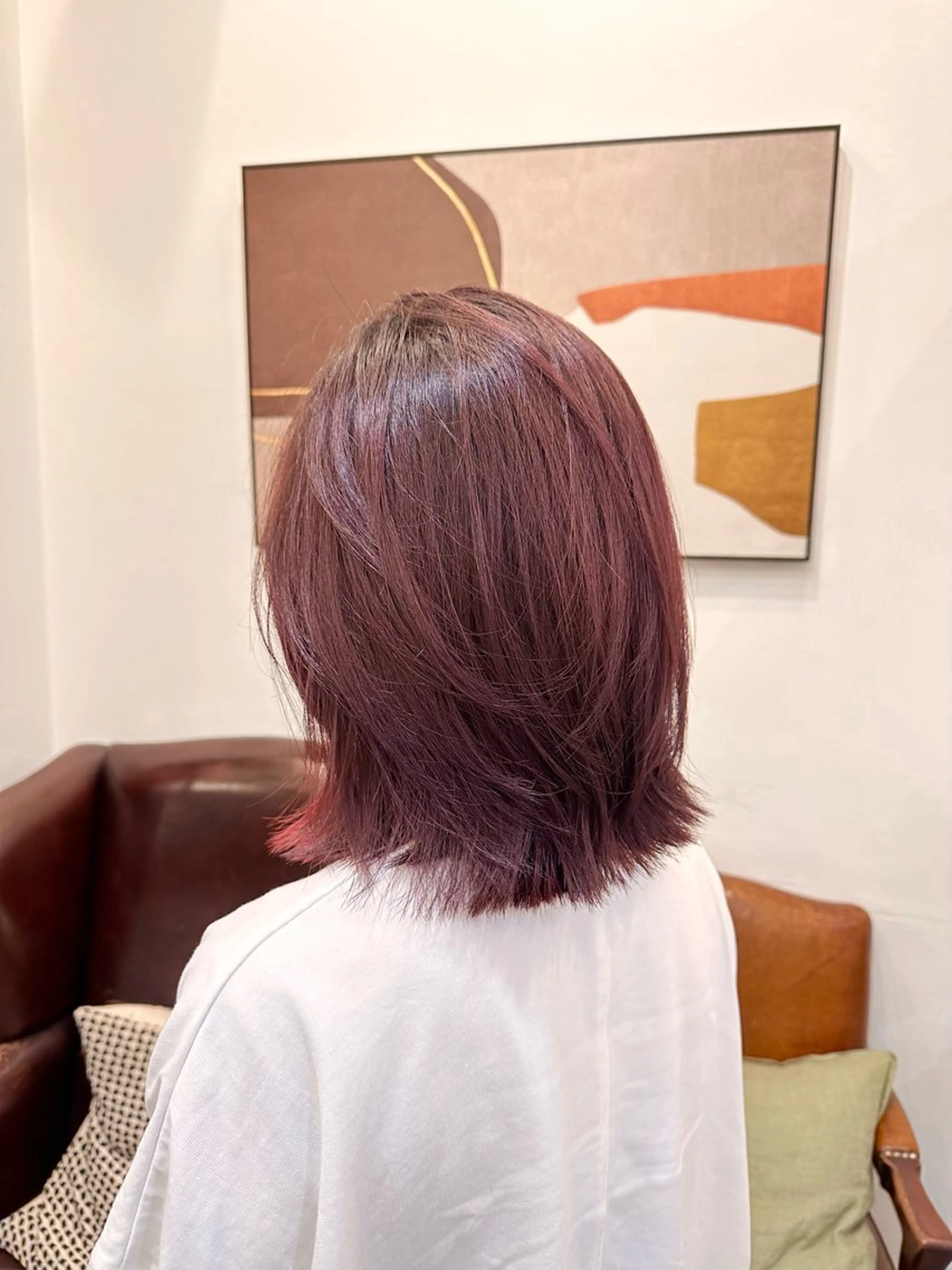 ミディアム カラー ヘアカラー トリートメント 村上 滉弥のヘアスタイル