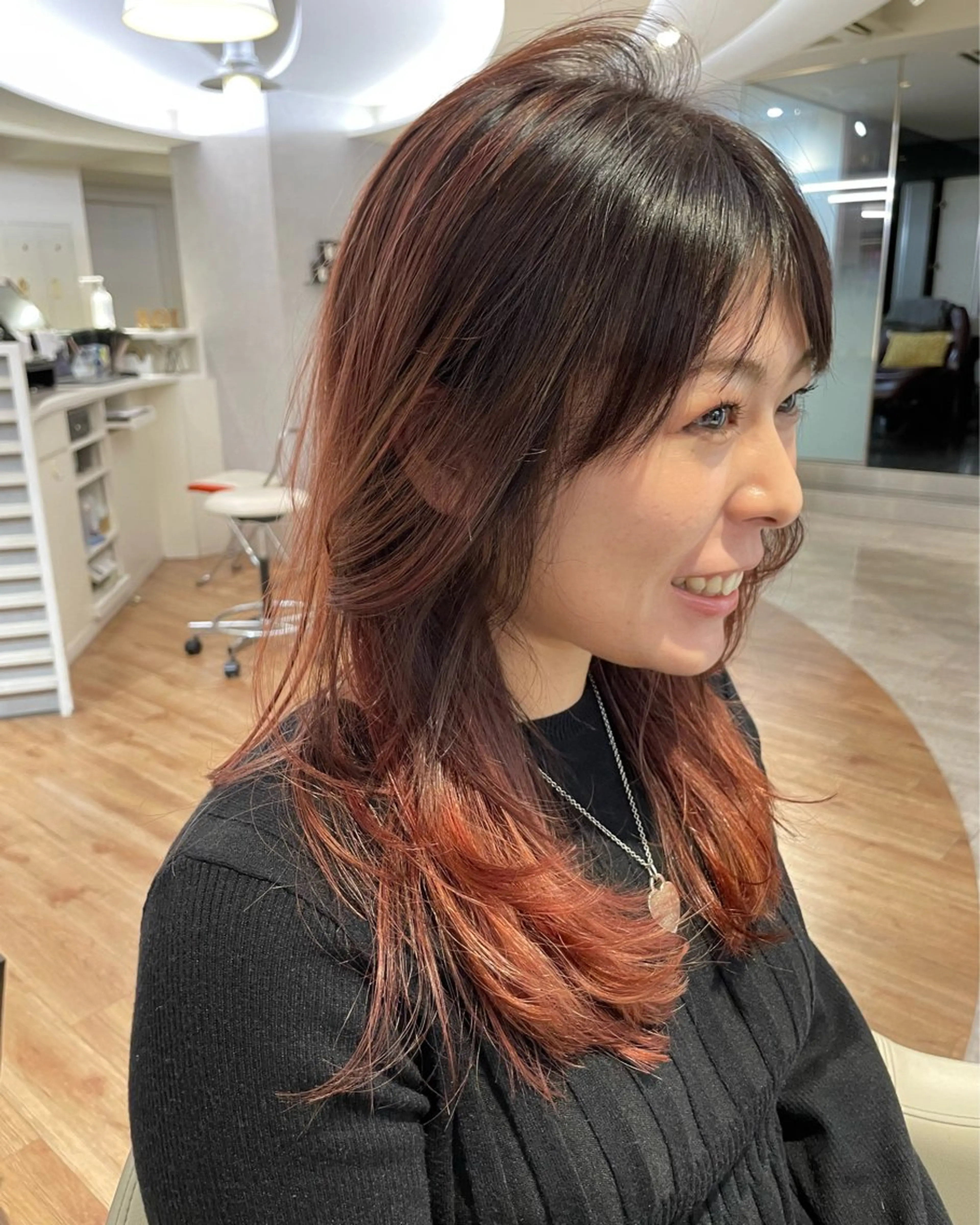 セミロング カラー カット ヘアカラー ショート/ボブ/ パーマ/井上のヘアスタイル