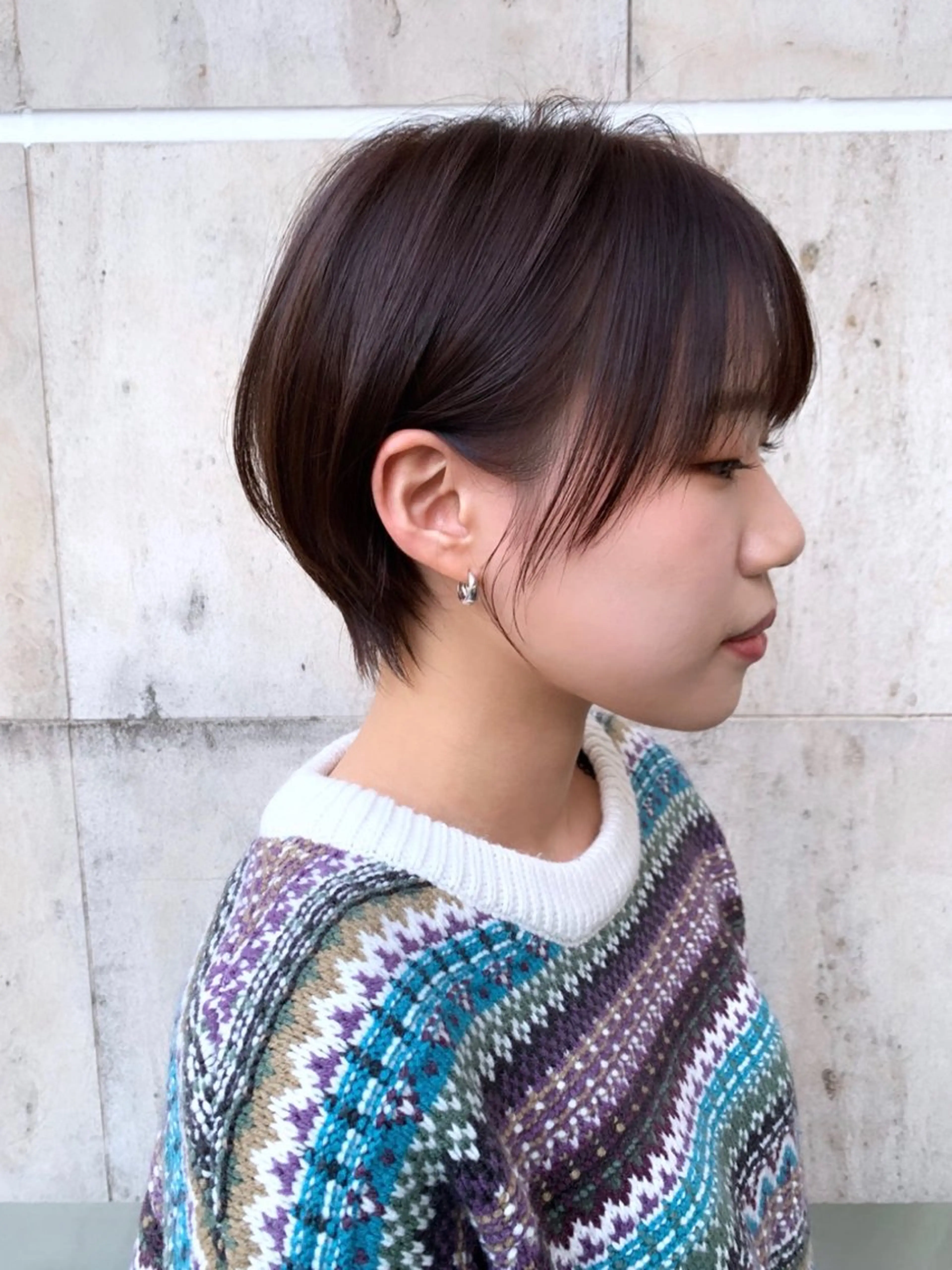 ショート カラー ミヤザキ タクトのヘアスタイル