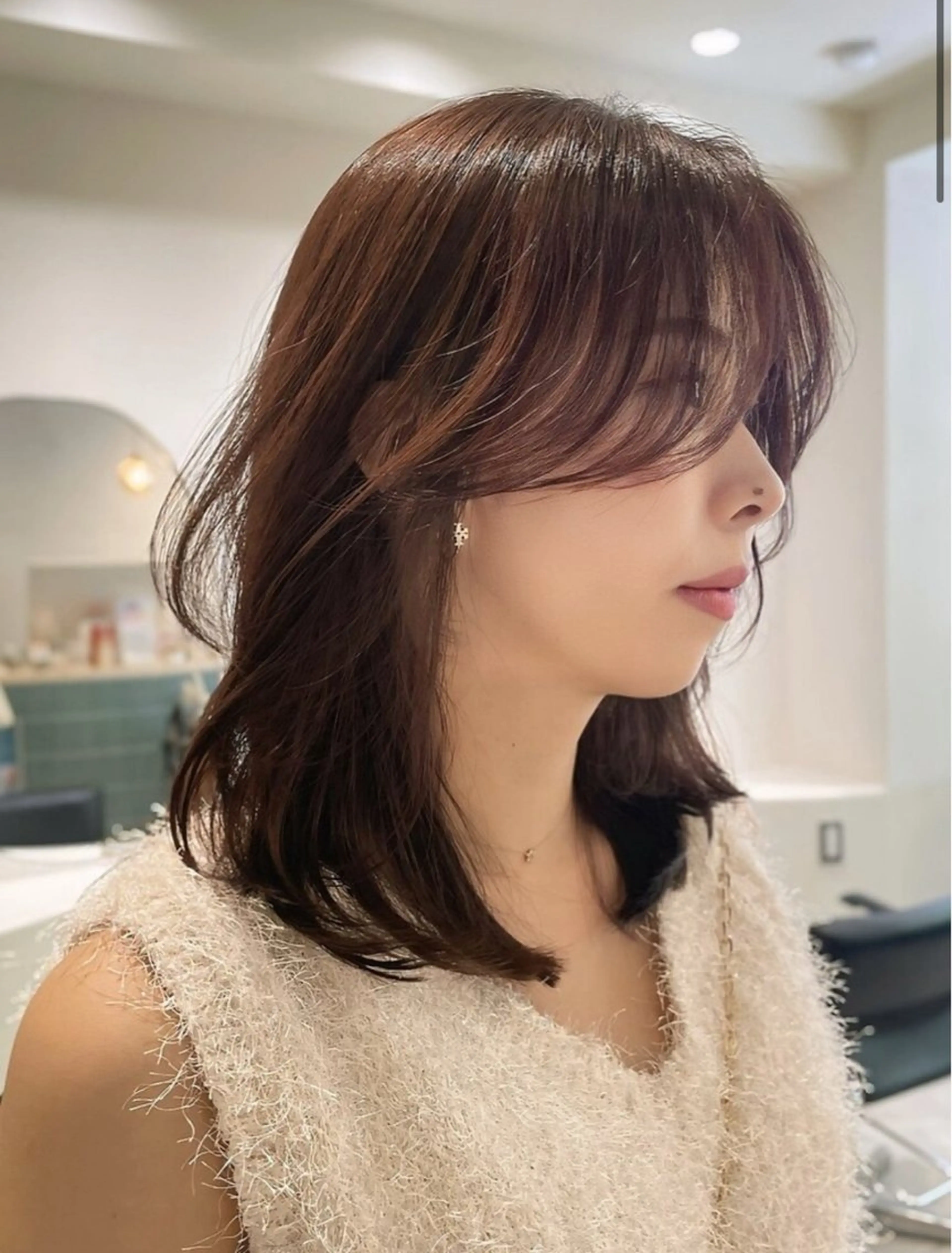 セミロング 🐻清水 佑麻のヘアスタイル