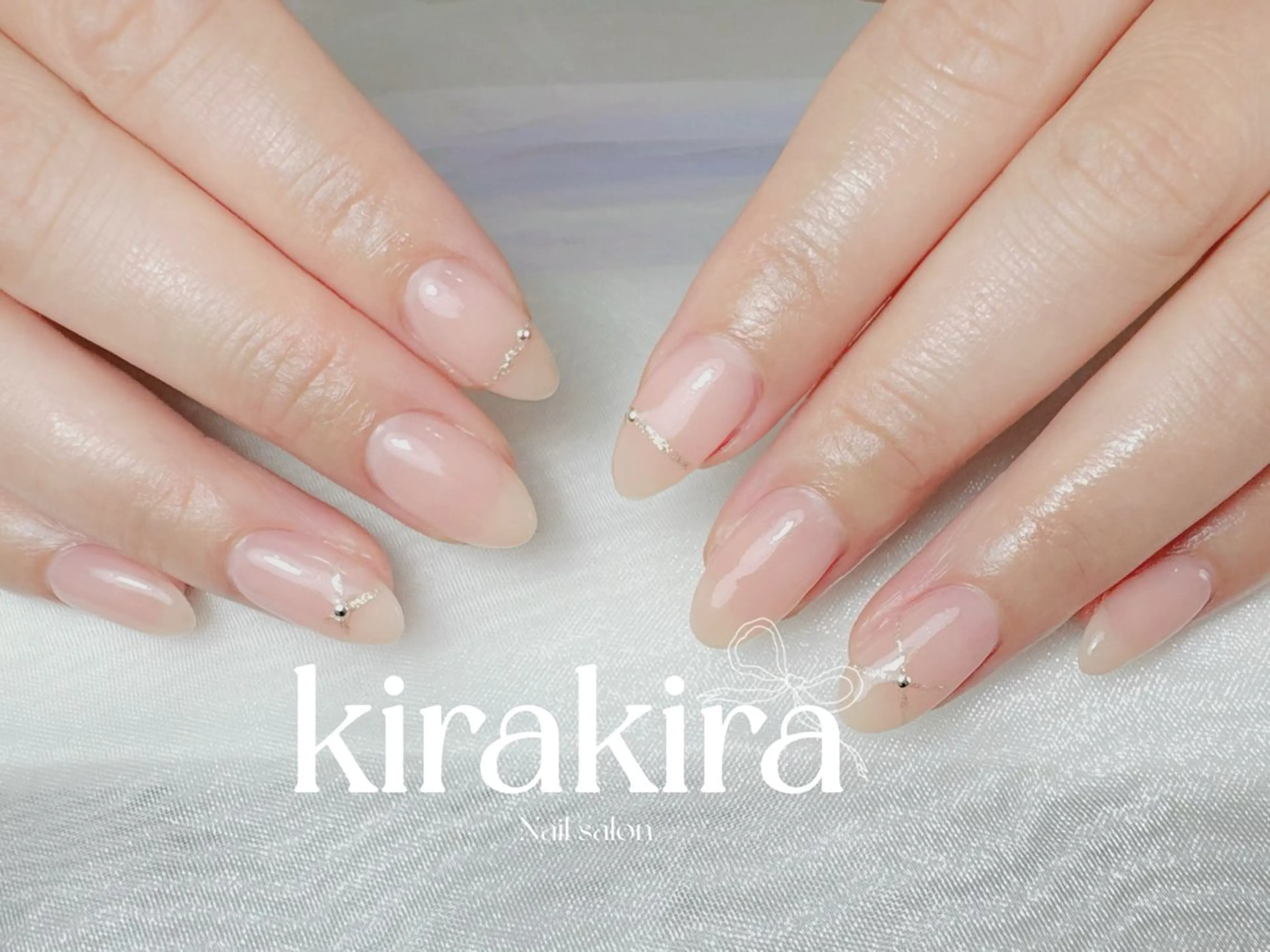 ネイル ブルー フラッシュネイル フットネイル グラデーション キラキラネイル Kirakira Nail salonのネイルデザイン