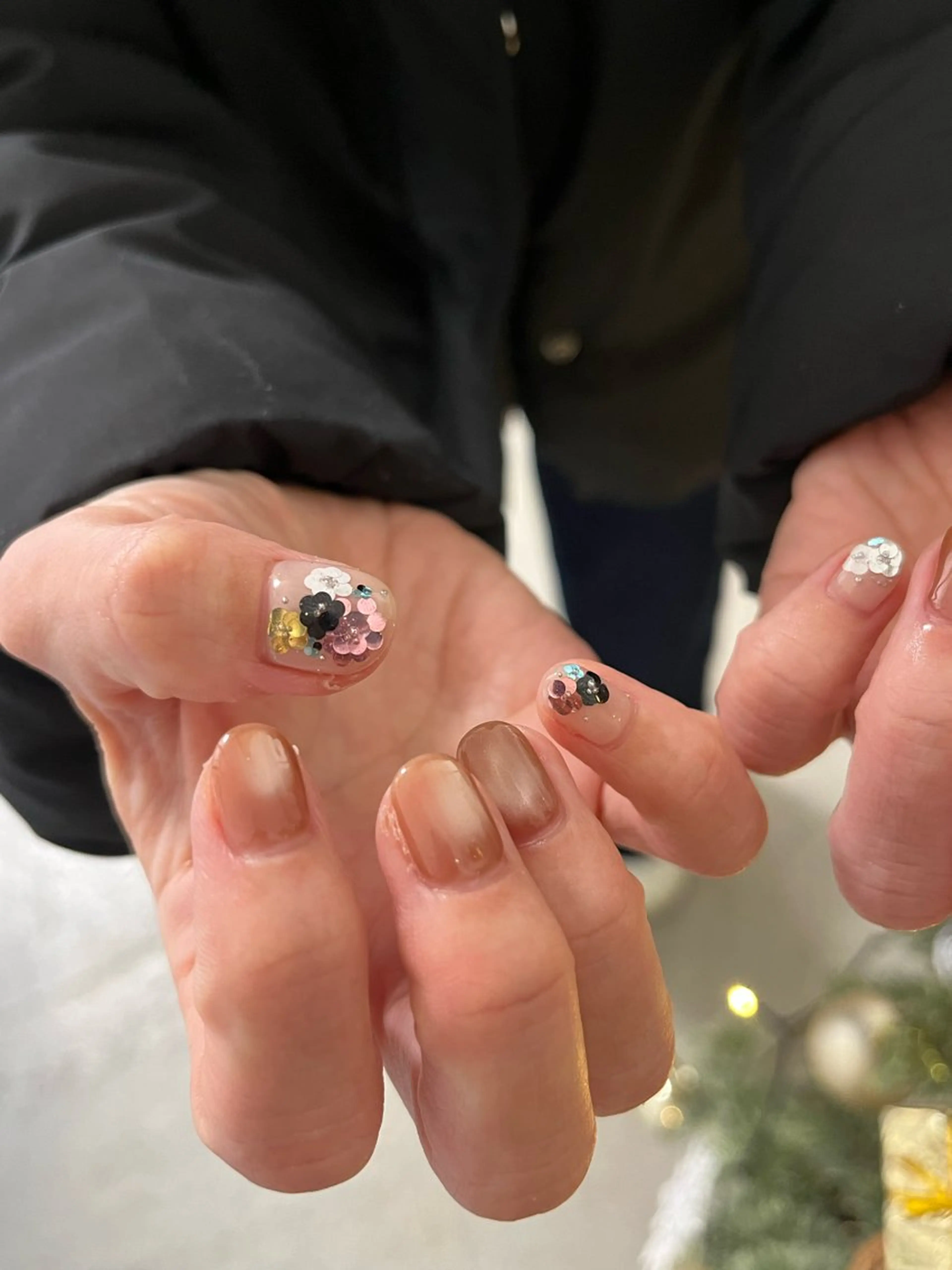 ネイル ホログラムネイル ハンドネイル エレン 南越谷のネイルデザイン