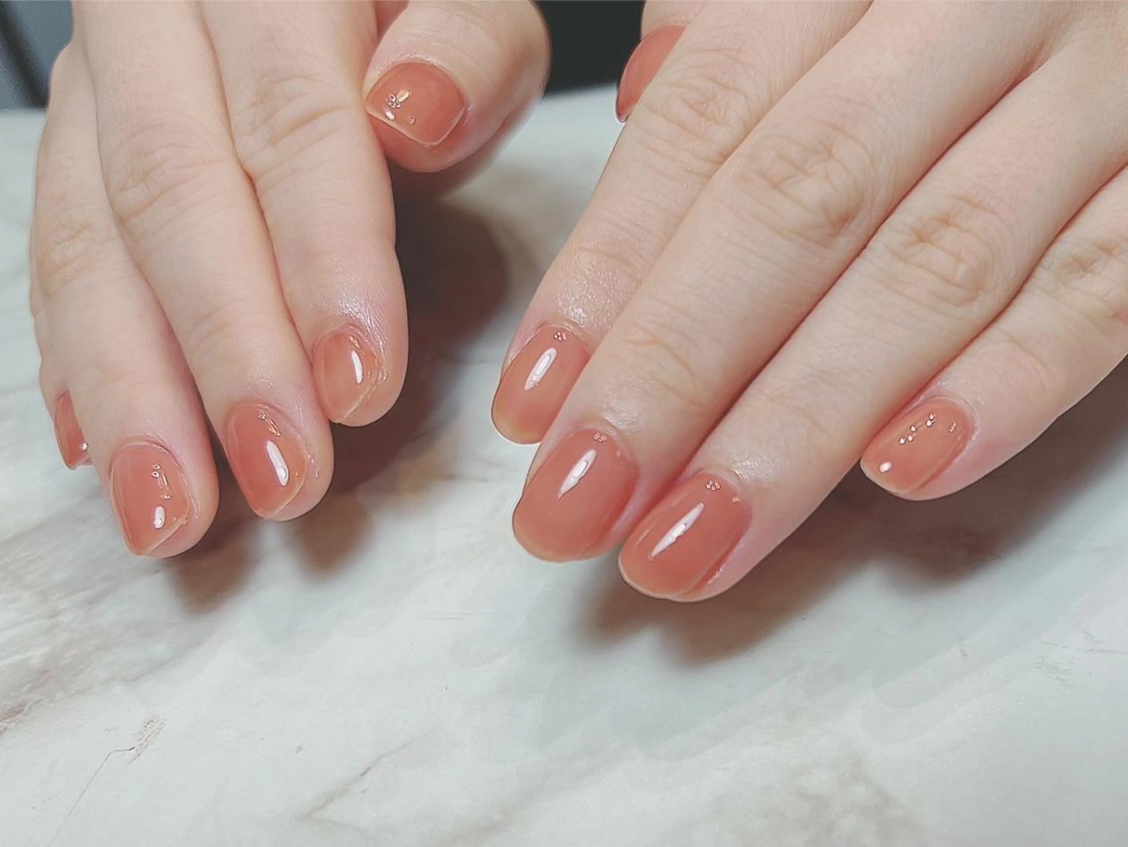 ネイル アートネイル ジェルネイル 持ち込み ニュアンスネイル パラジェル Nailist Honamiのネイルデザイン