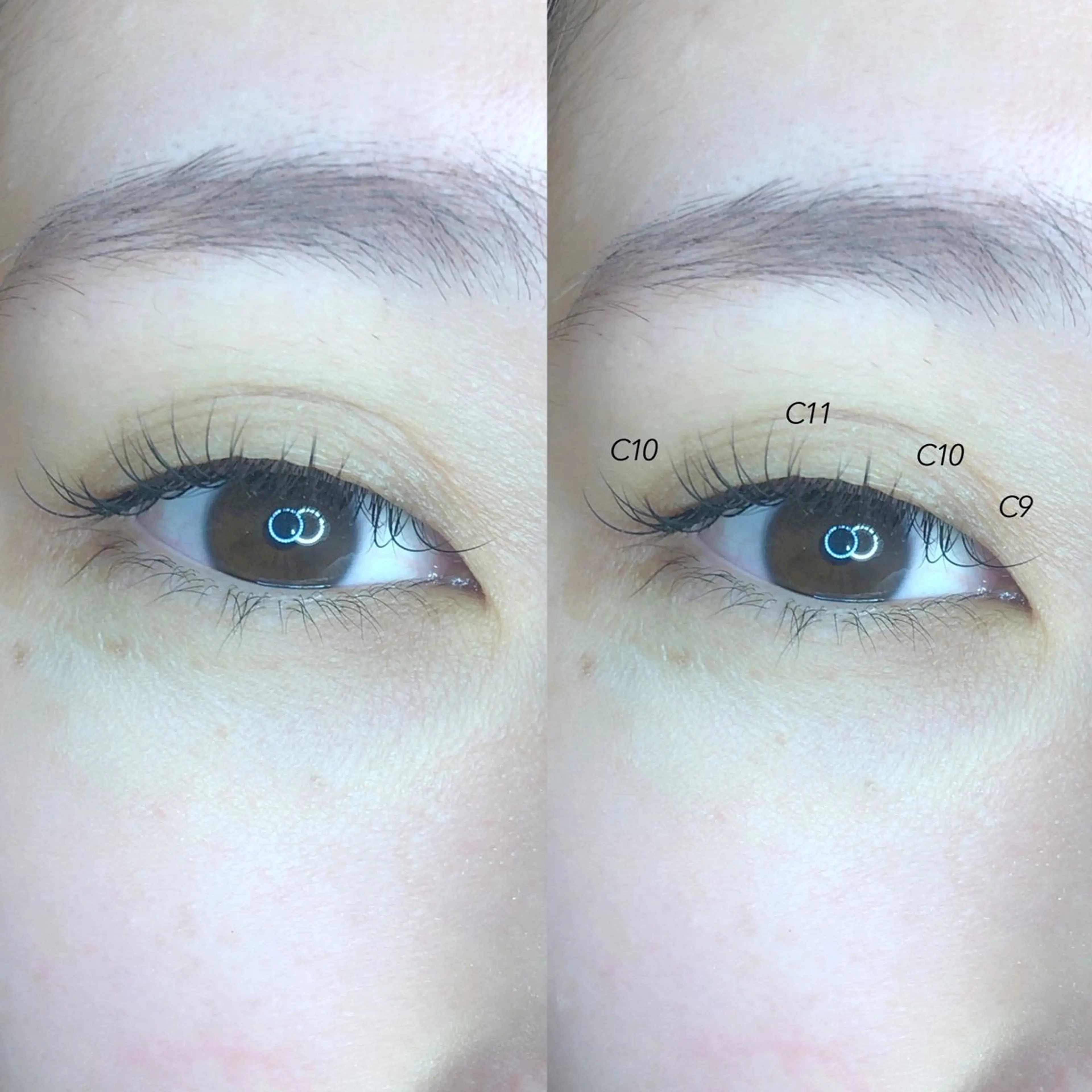 マツエク・マツパ Cカール キュート ナチュラル MAQUIA 住吉店 コヤナギのマツエク・マツパデザイン