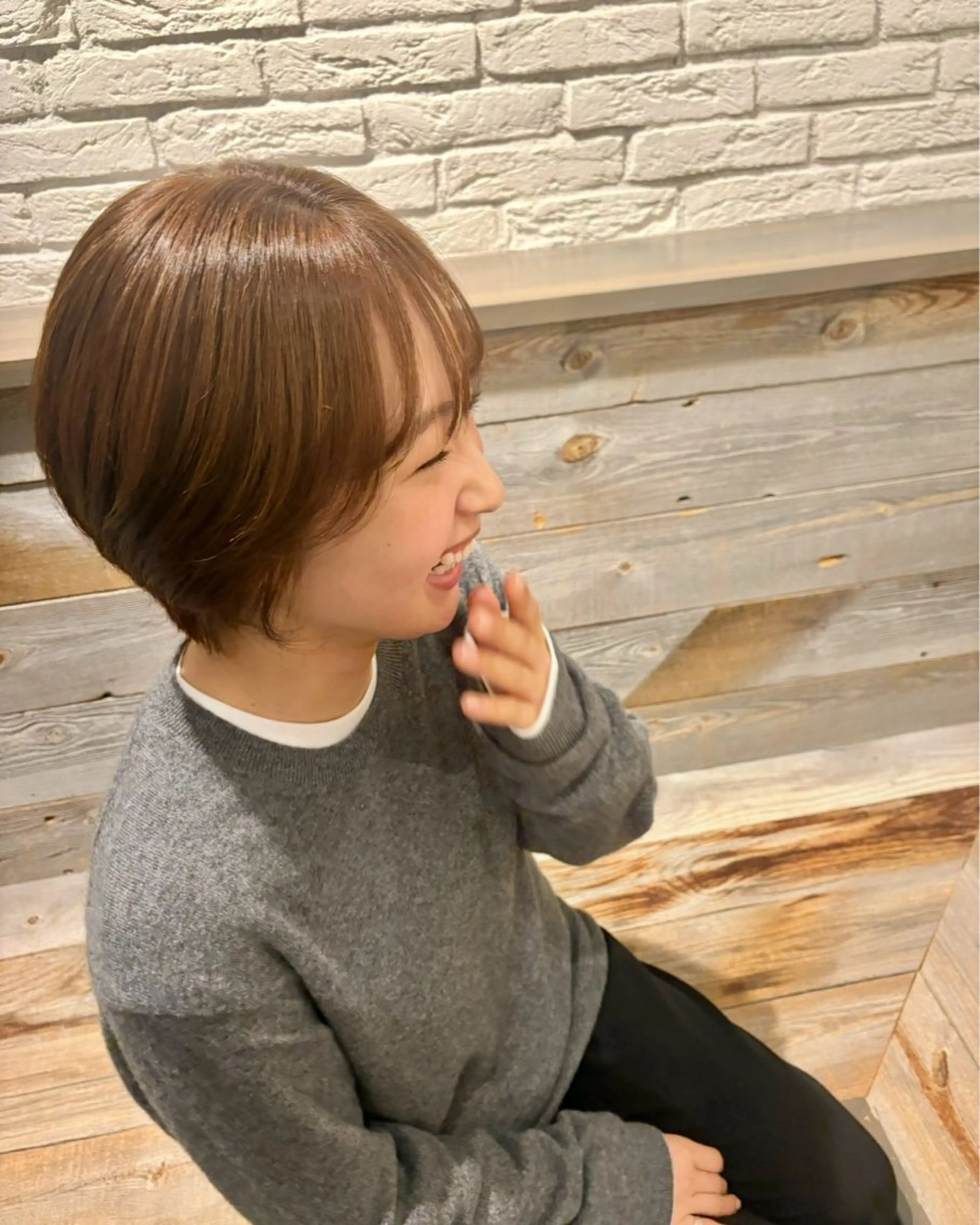 ショート fizz　crop所属・カンノ ヒナのヘアスタイル