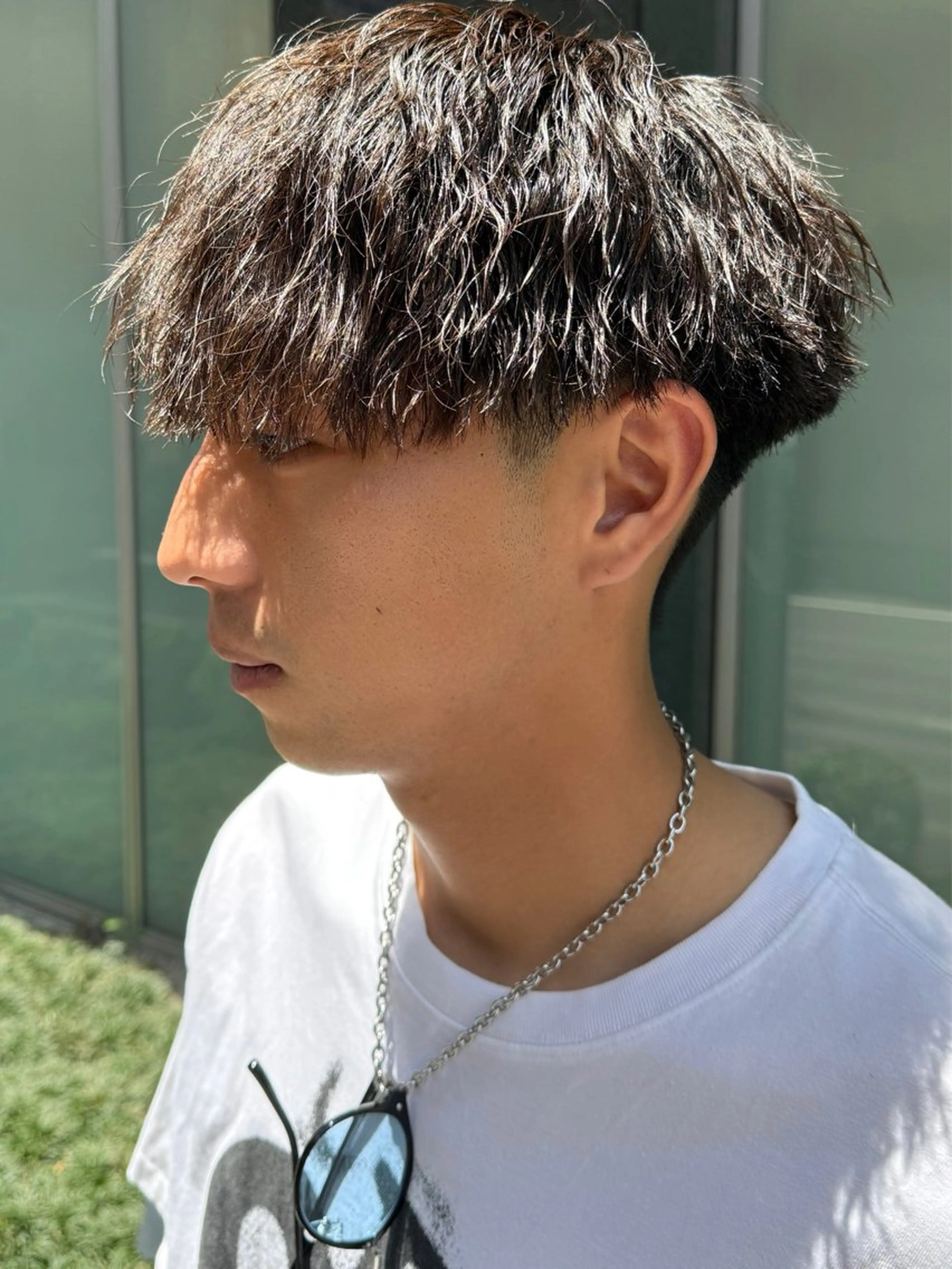 パーマ メンズ センターパート マッシュ メンズパーマ ツイストスパイラルパーマ スパイラルパーマ カット パーマ LICO HAIR＆RELAXATION 名駅店所属・メンズ特化美容師/ パーマ/波巻き/陸翔のヘアスタイル