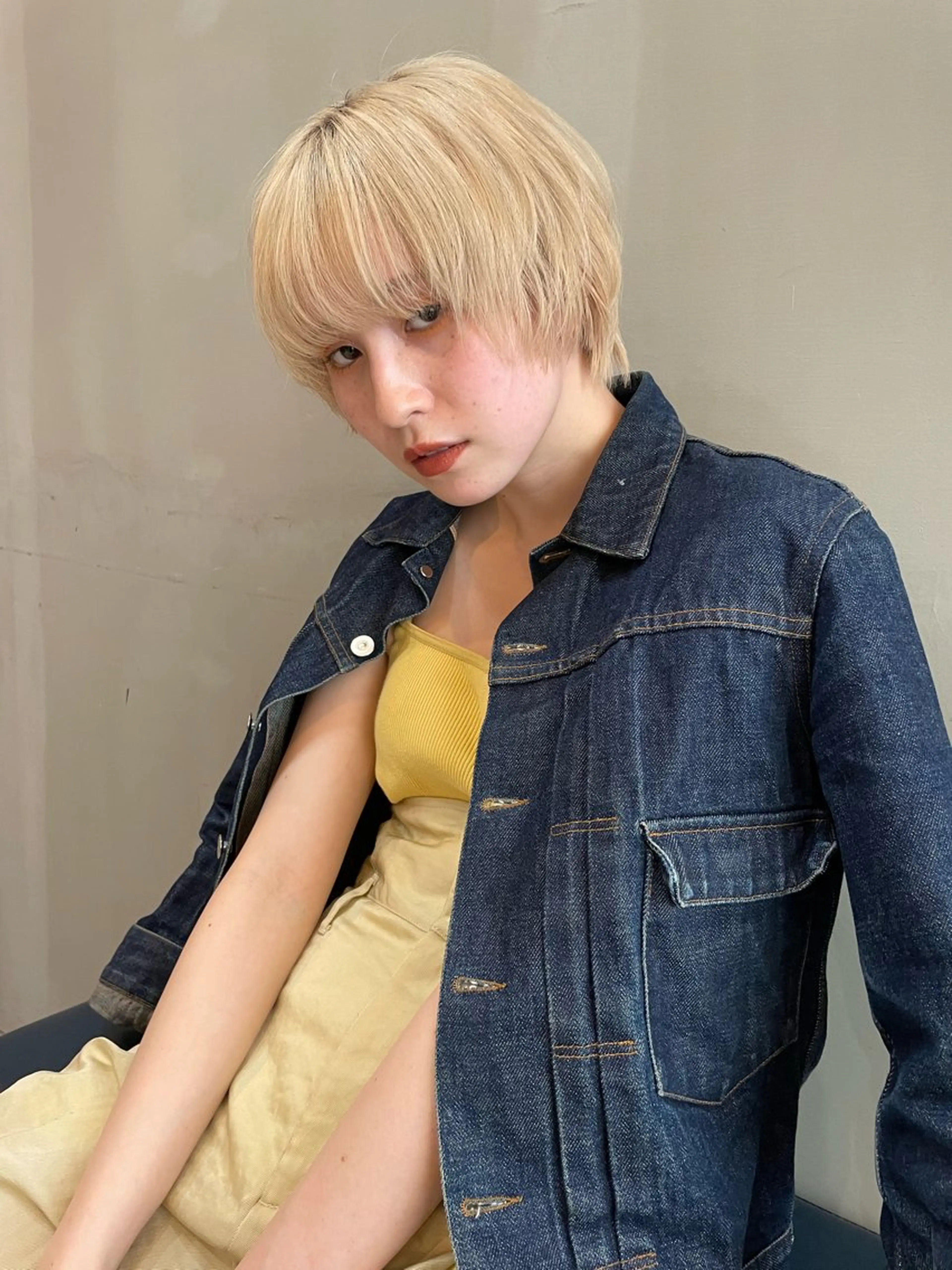 ショート カラー カット ヘアカラー トリートメント ショート/ボブ/ 心斎橋/宮脇美奈のヘアスタイル