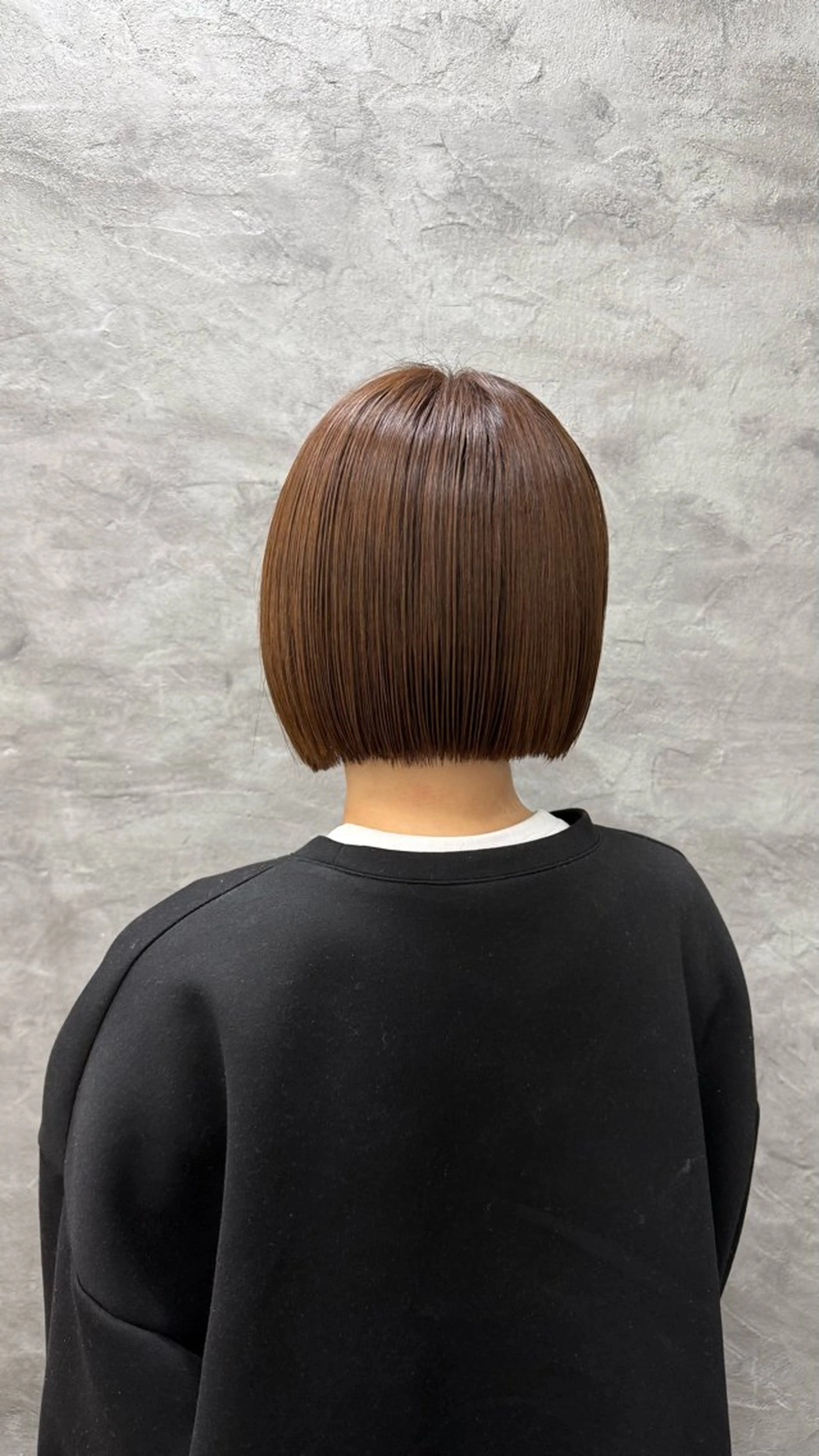 ショート カット ヘアカラー トリートメント 小島 咲音/艶カラー /酸性ストレートのヘアスタイル