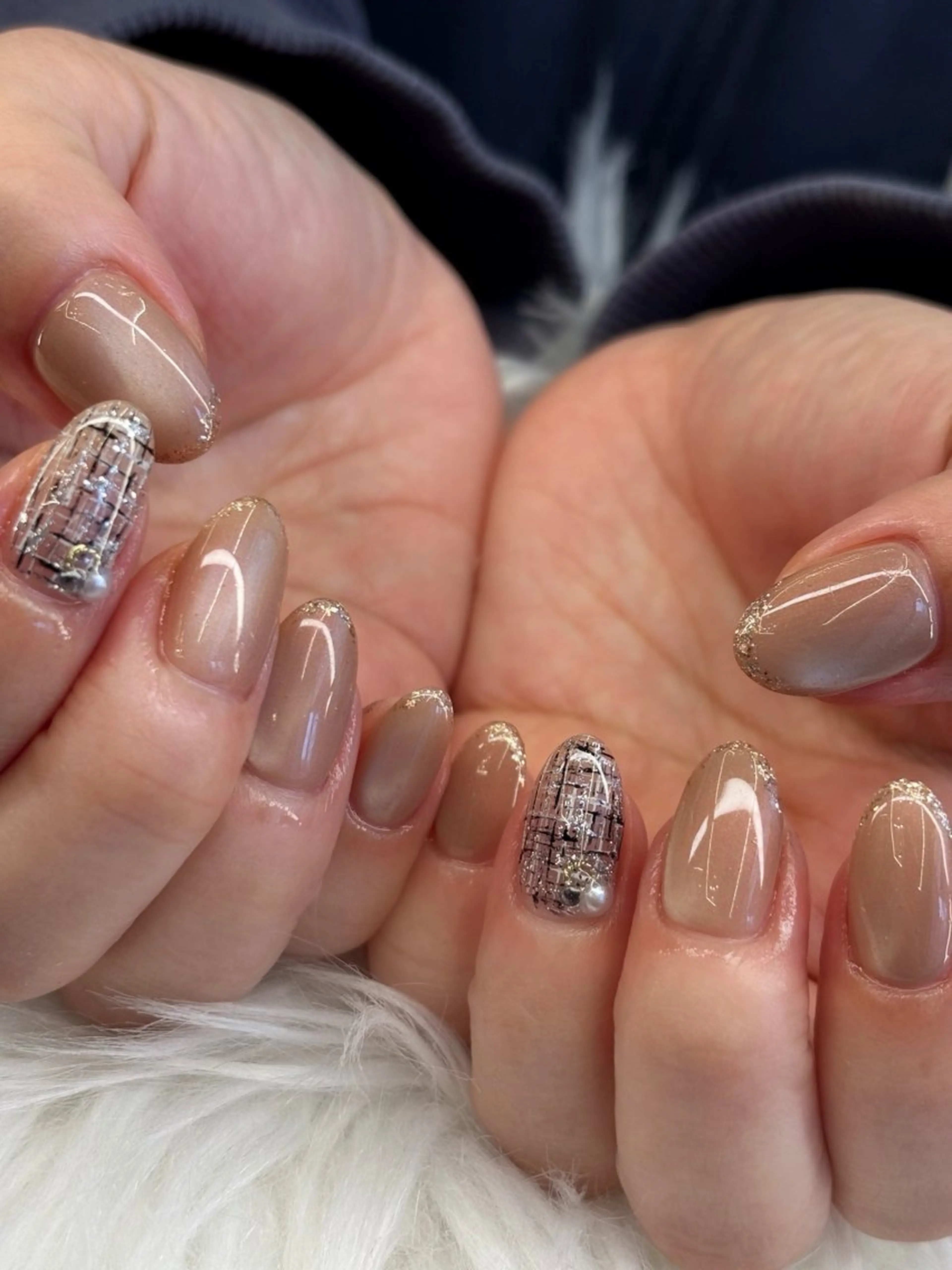 ネイル ツイードネイル Welina所属・nail salon Welinaのネイルデザイン