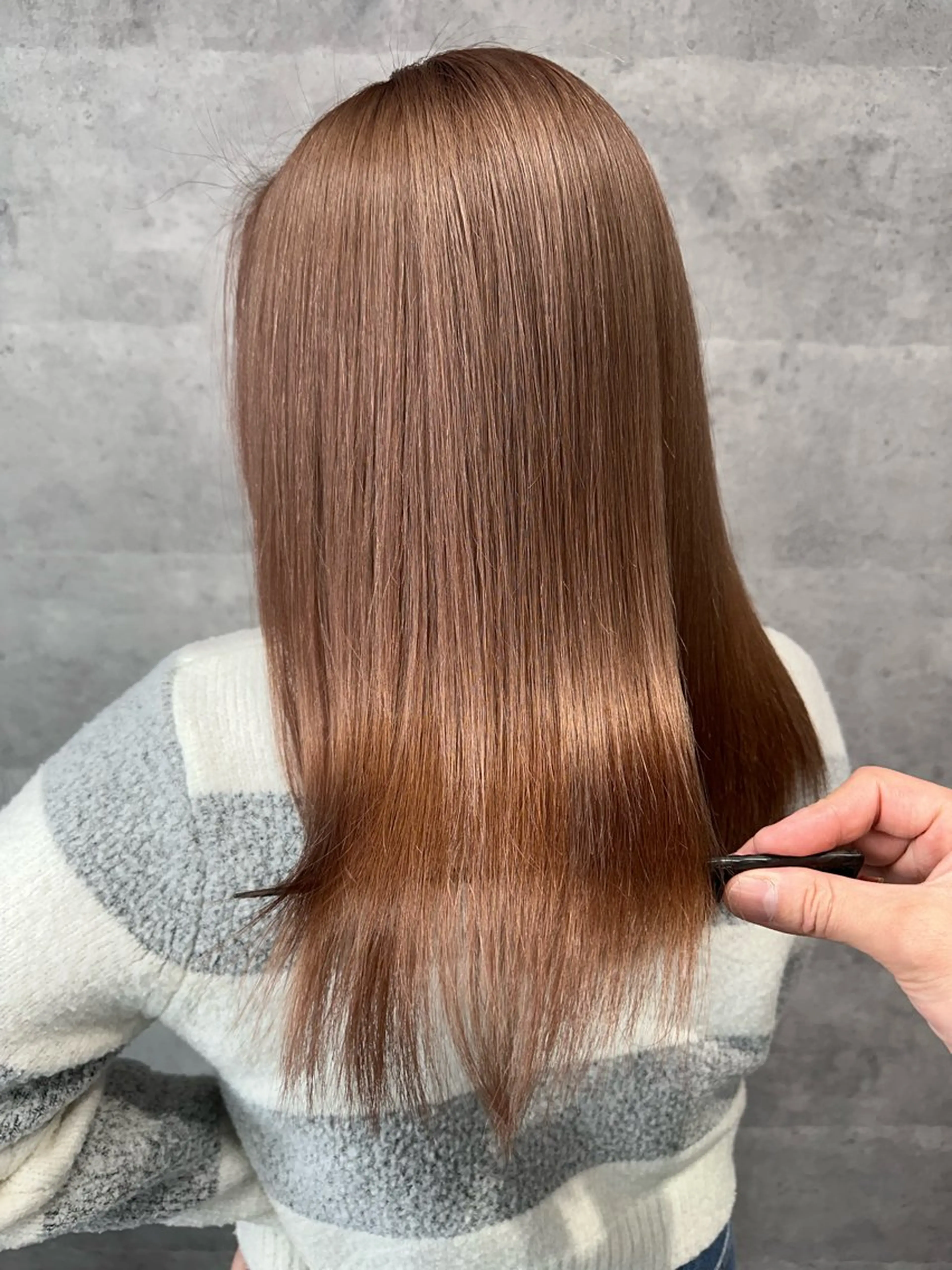 ロング カラー 川浪 ほほみのヘアスタイル