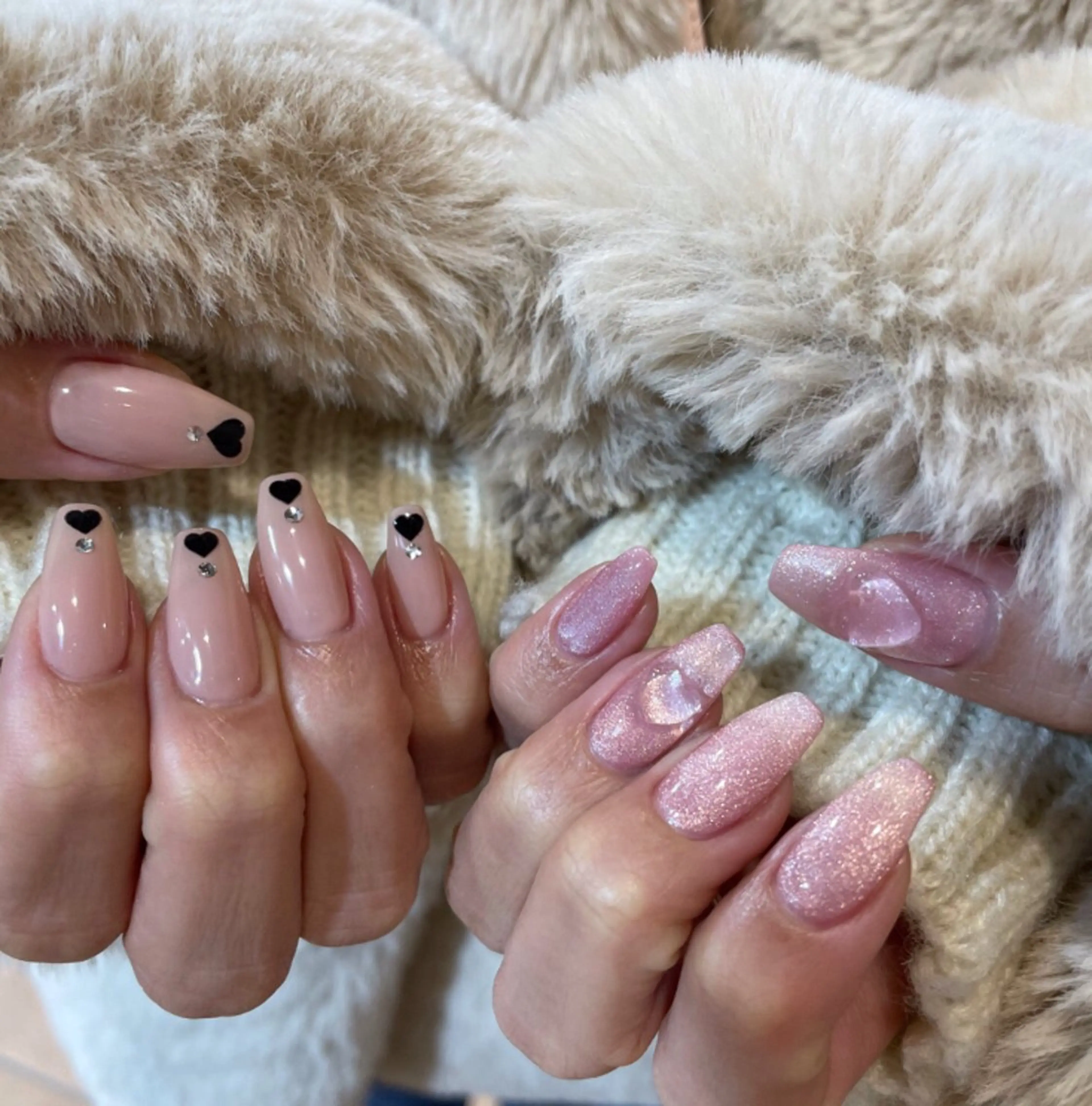 ネイル 長さ出し グラデーション キラキラネイル 韓国ネイル ラメ(グリッター) ハンドネイル ハンドケア Chisa Nail Studio所属・チ サのネイルデザイン