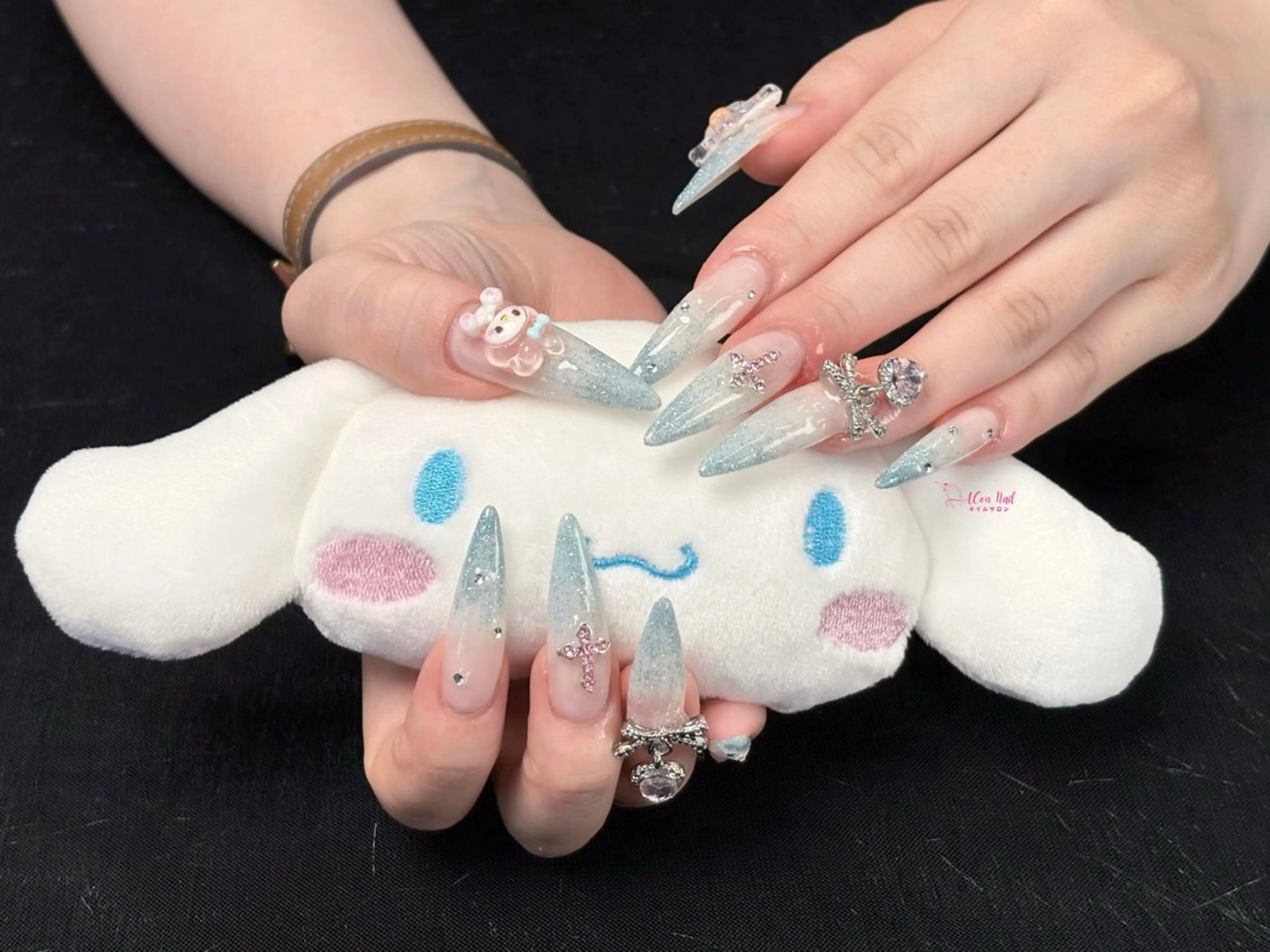 ネイル 桜ネイル 長さ出し フラワーネイル フレンチネイル ジェルネイル ハンドネイル AConNailSalon所属・ACon NailSalonのネイルデザイン