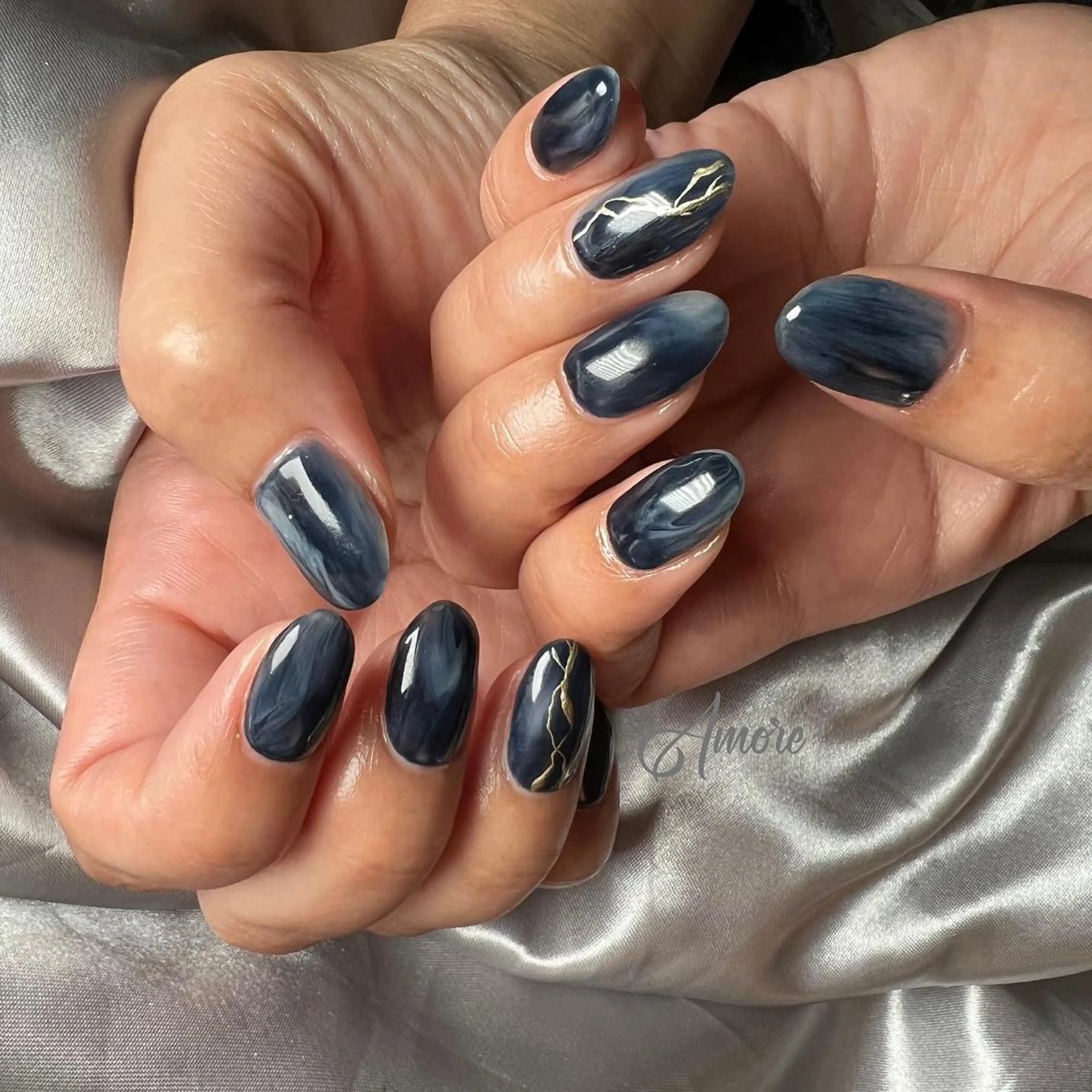 ネイル ジェルネイル ミラーネイル オフィスネイル パラジェル You kyehwaのネイルデザイン