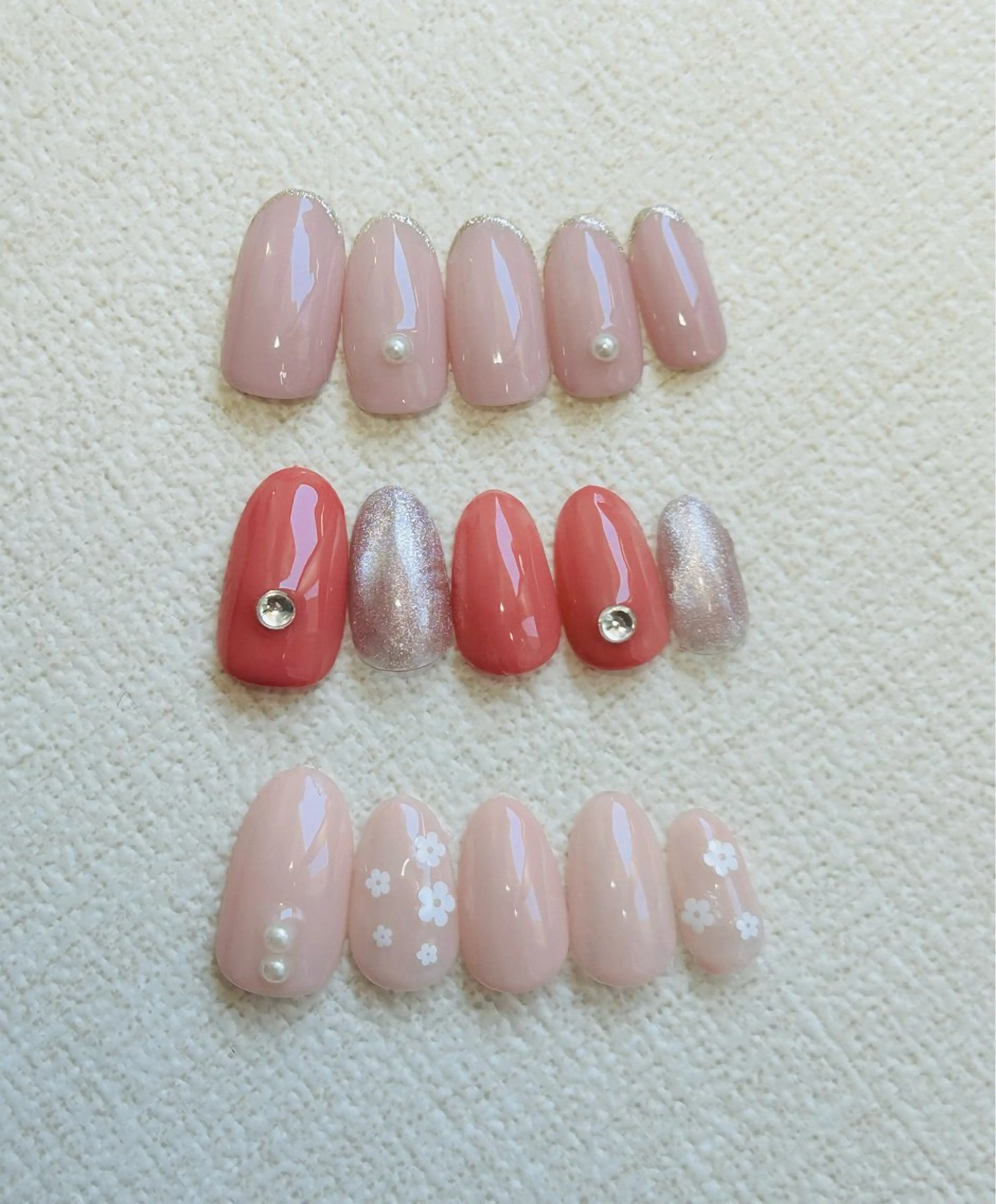 ネイル ピンク non nail ⭐︎のネイルデザイン